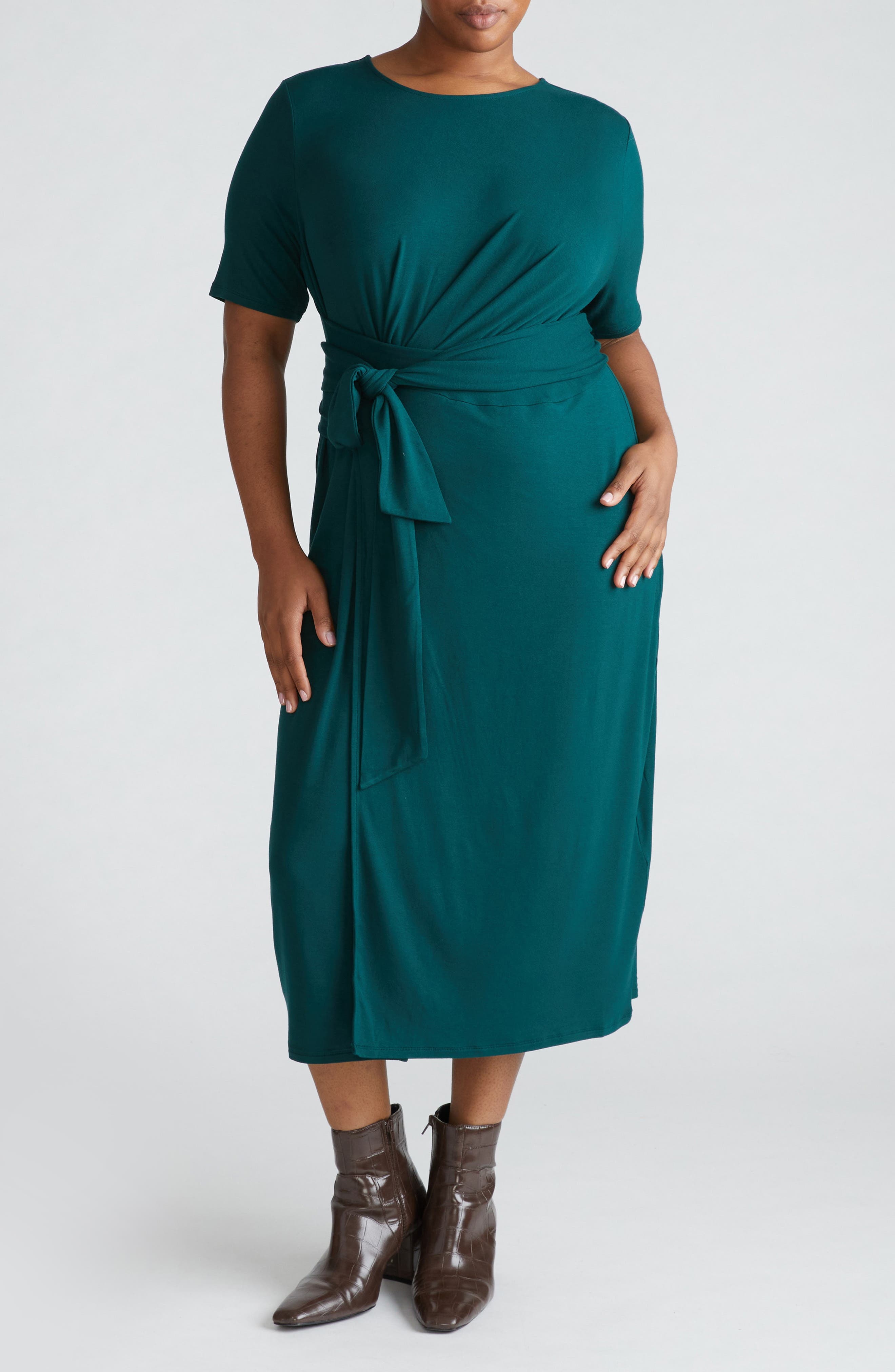 Delilah Tie Waist Midi Dress - image 1