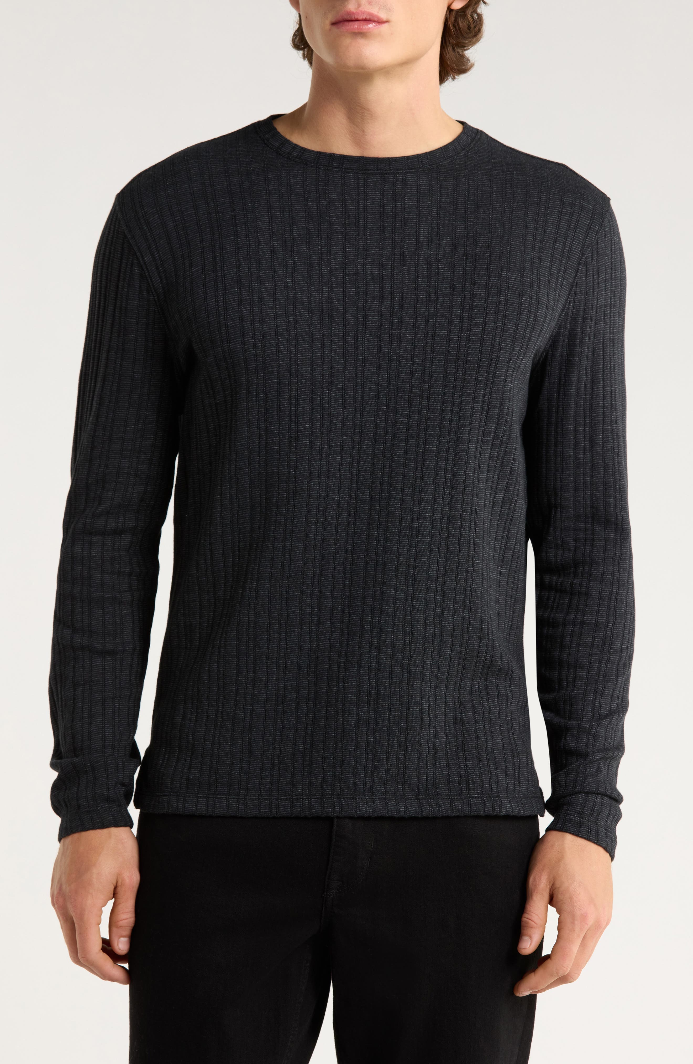 Fern Feeder Stripe Rib Long Sleeve T-Shirt - image 1