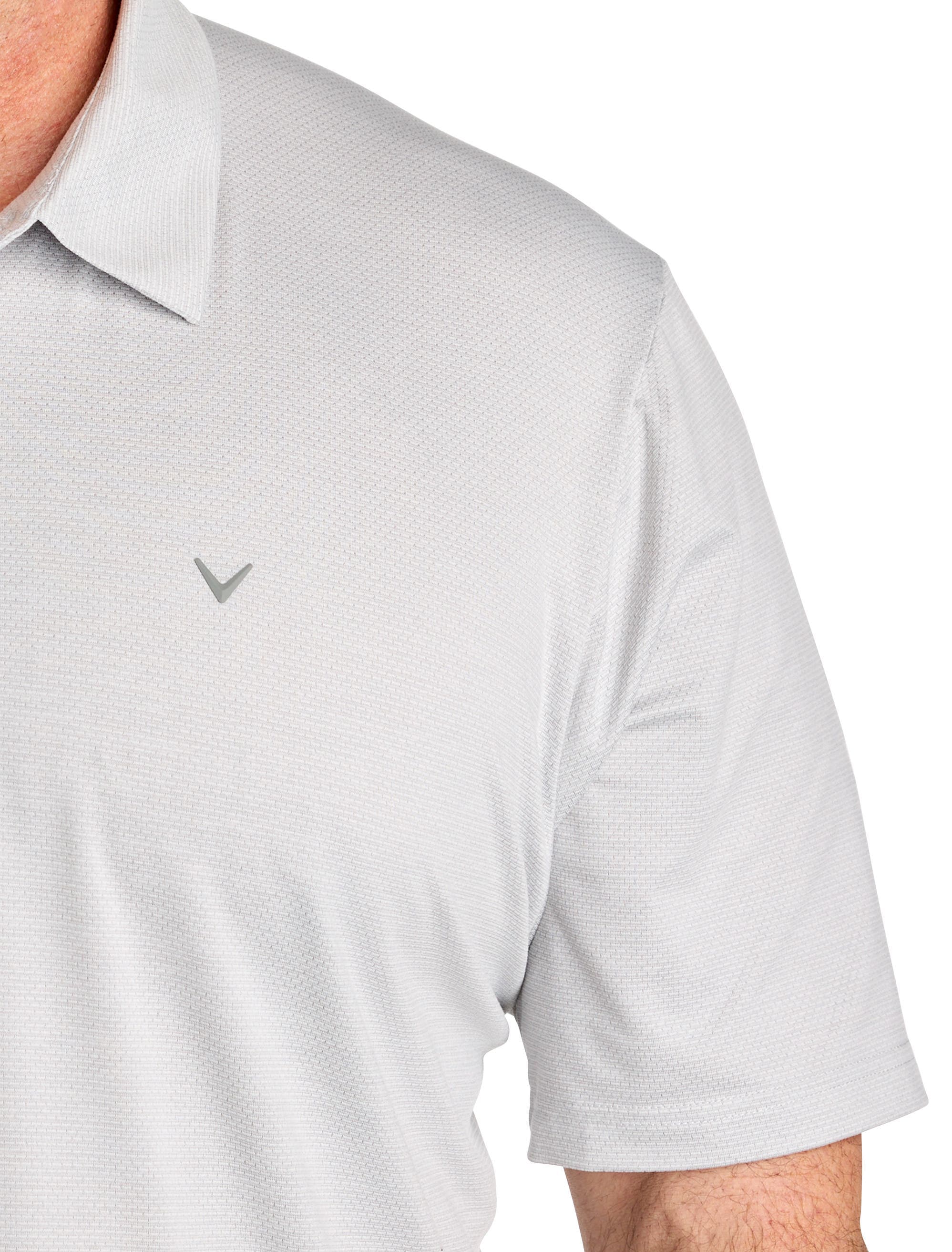 Big & Tall Heathered Jacquard Polo Shirt - image 4