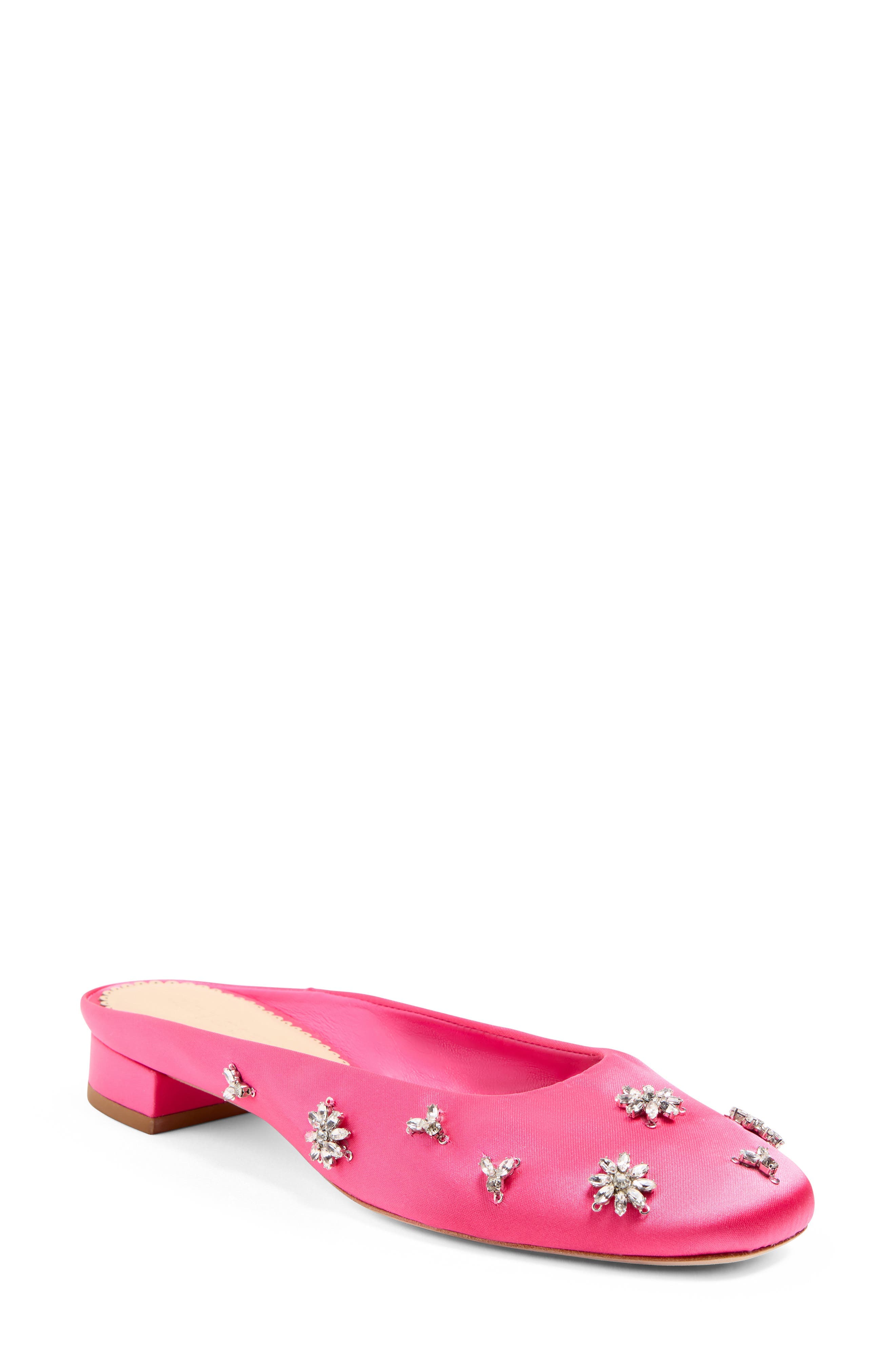 Callie Crystal Embellished Satin Mule - image 3
