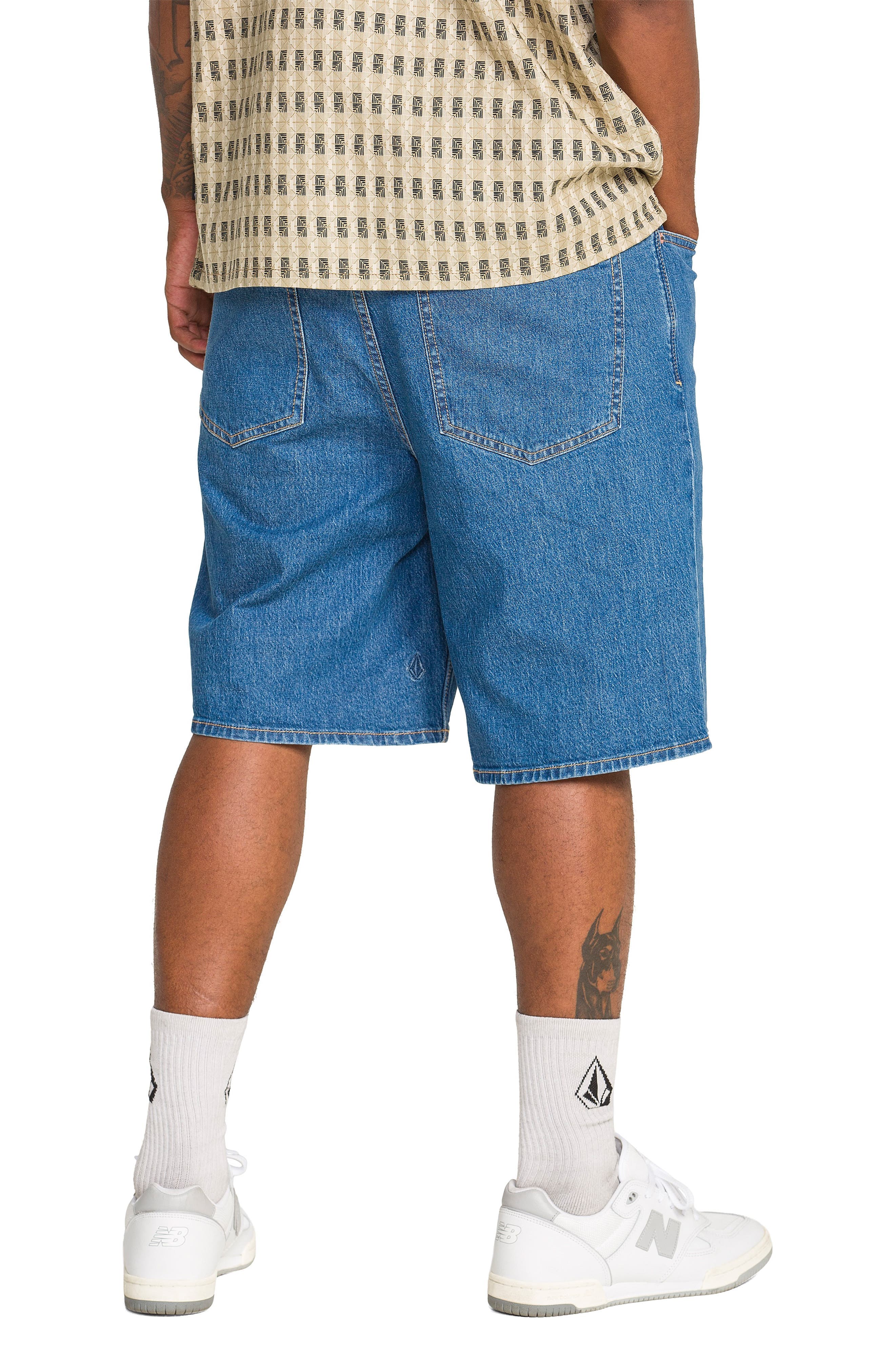Billow Loose Fit Denim Shorts - image 2