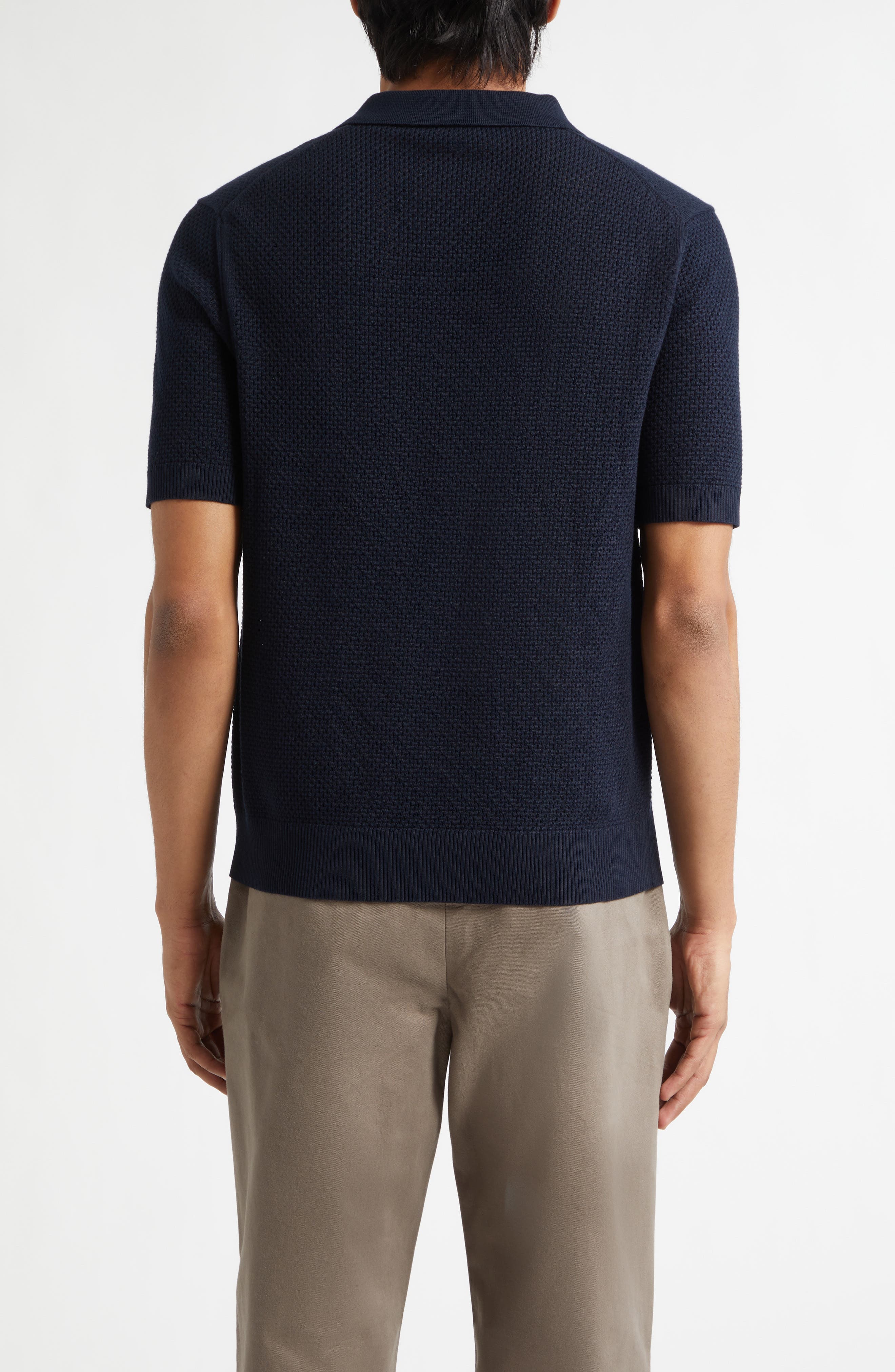 Cotton Mesh Polo - image 4