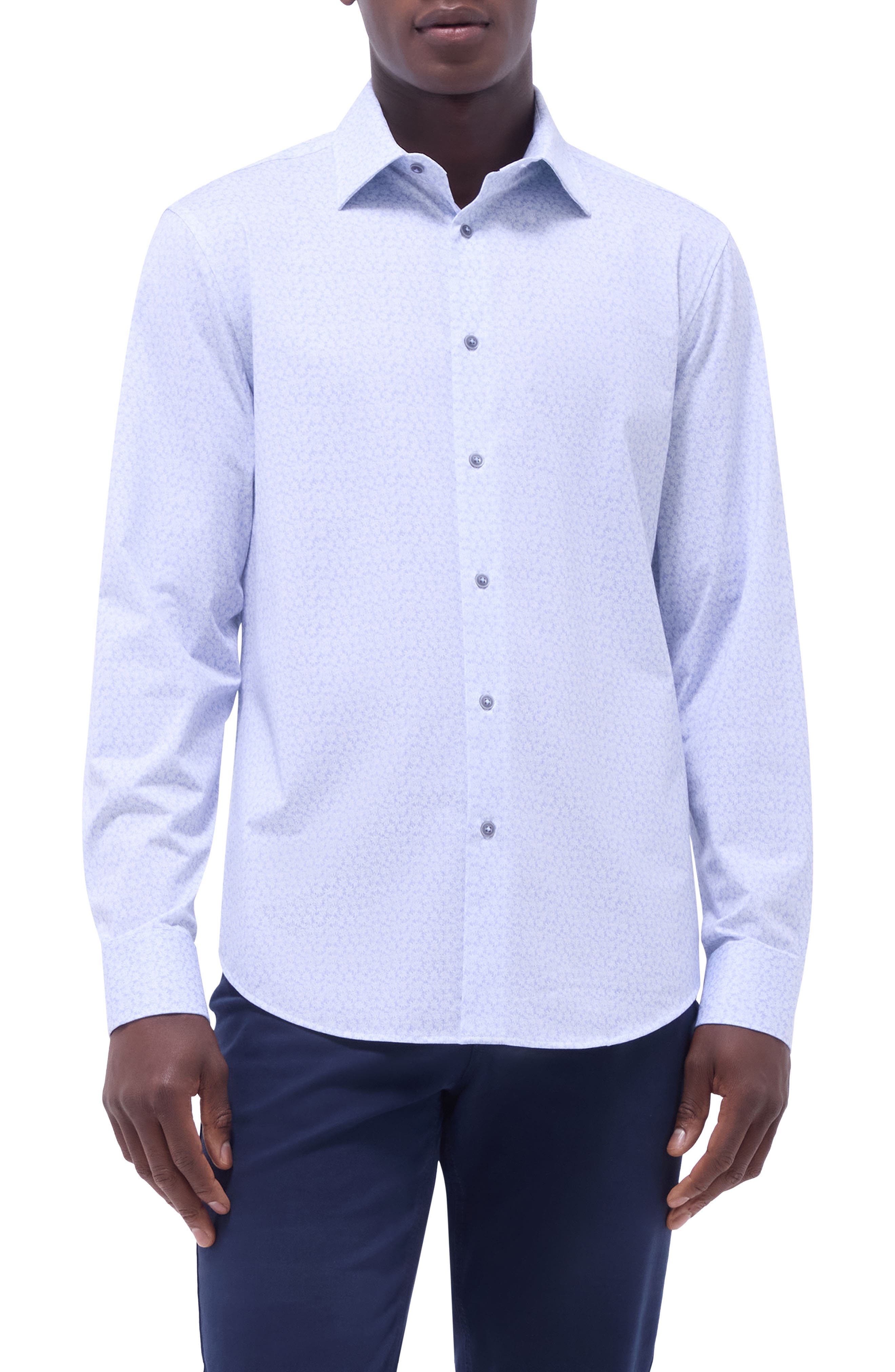 James OoohCotton Leaf Print Button-Up Shirt - image 1