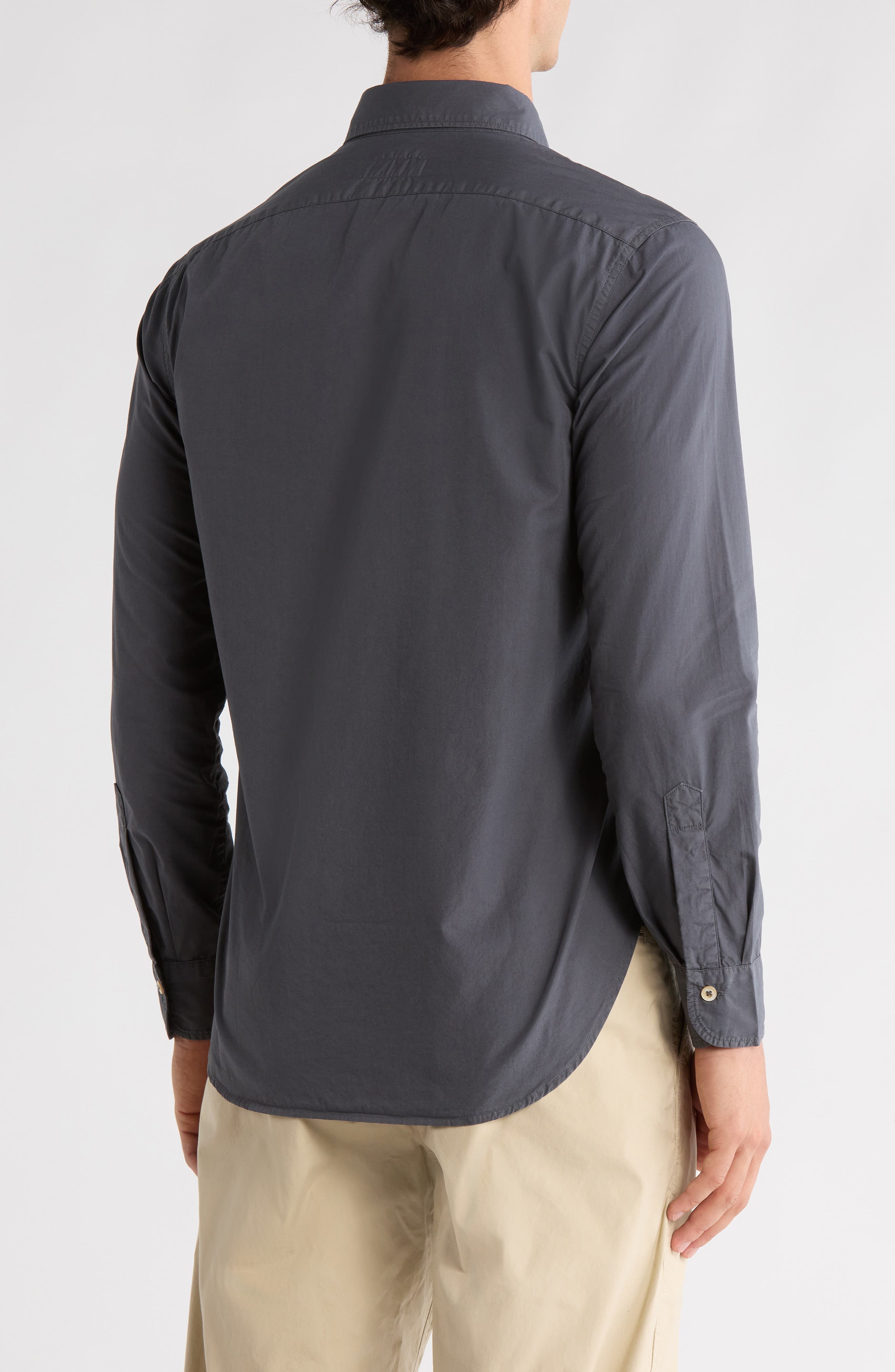 Skyline Poplin Cotton Button-Down Shirt - image 2