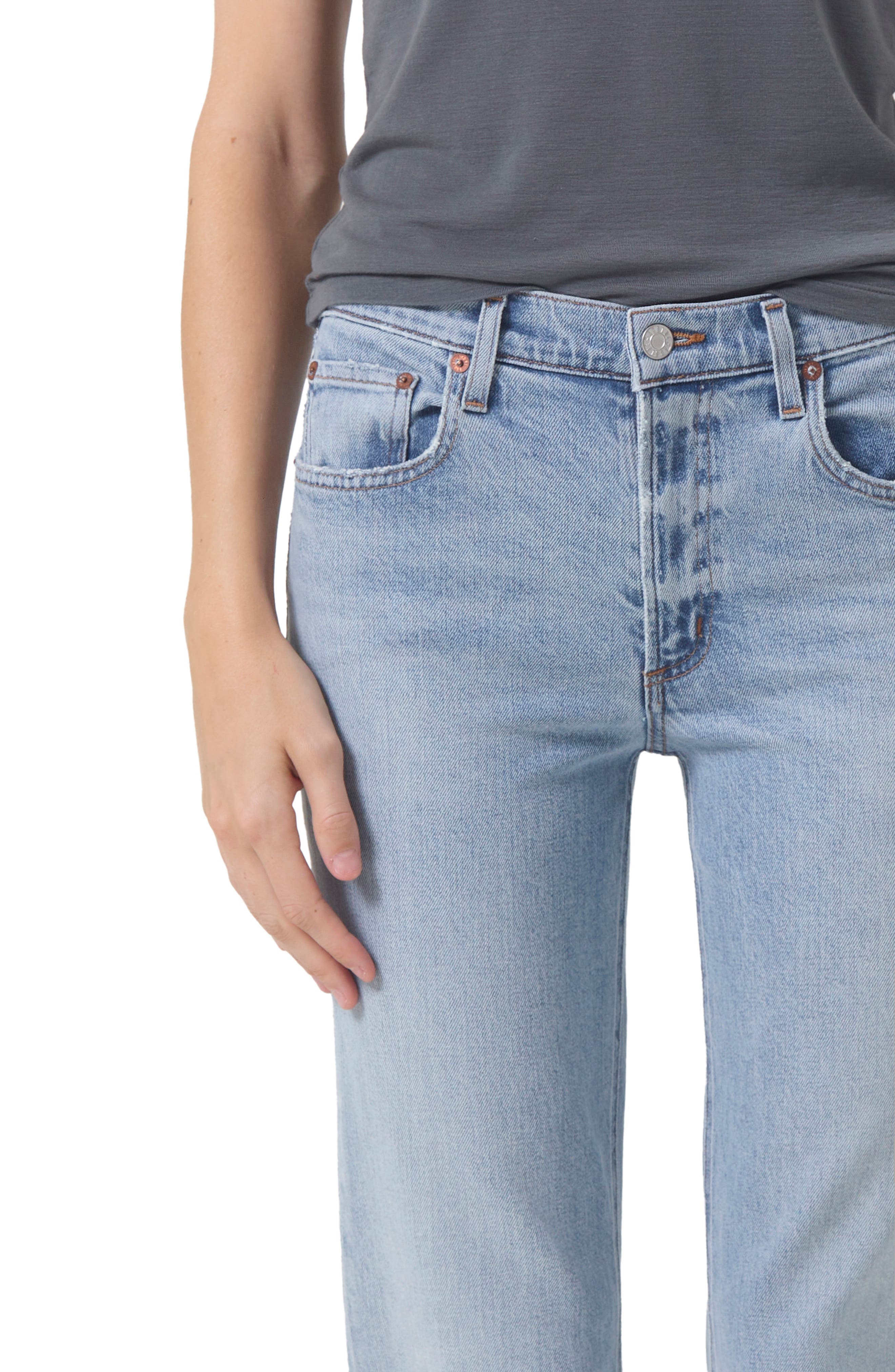 Kye Mid Rise Ankle Straight Leg Jeans - image 2