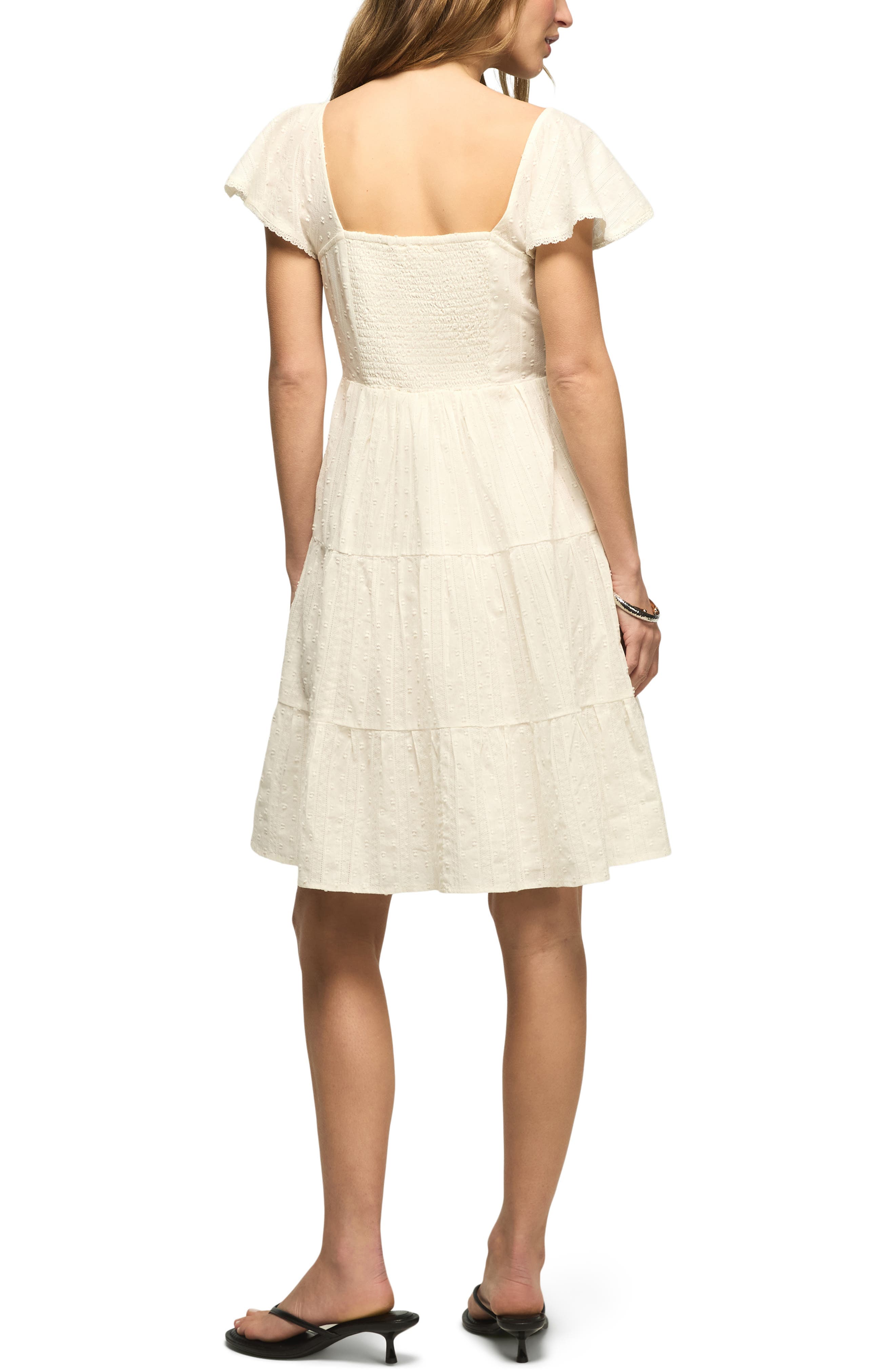 Lace Yoke Tiered Dress - image 2