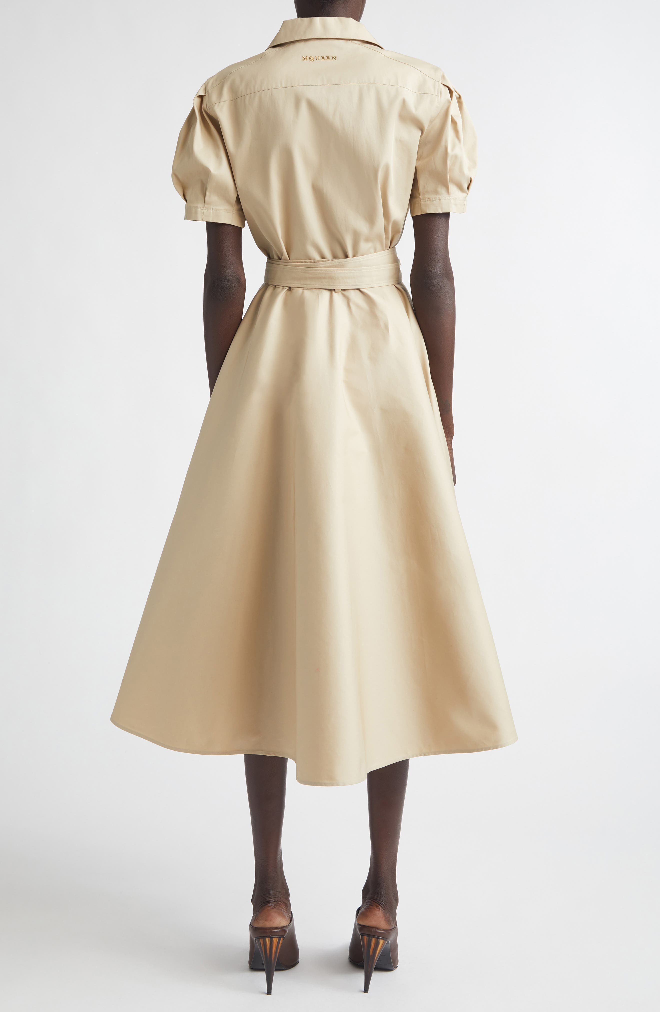 Belted Cotton Shirtdress - image 2