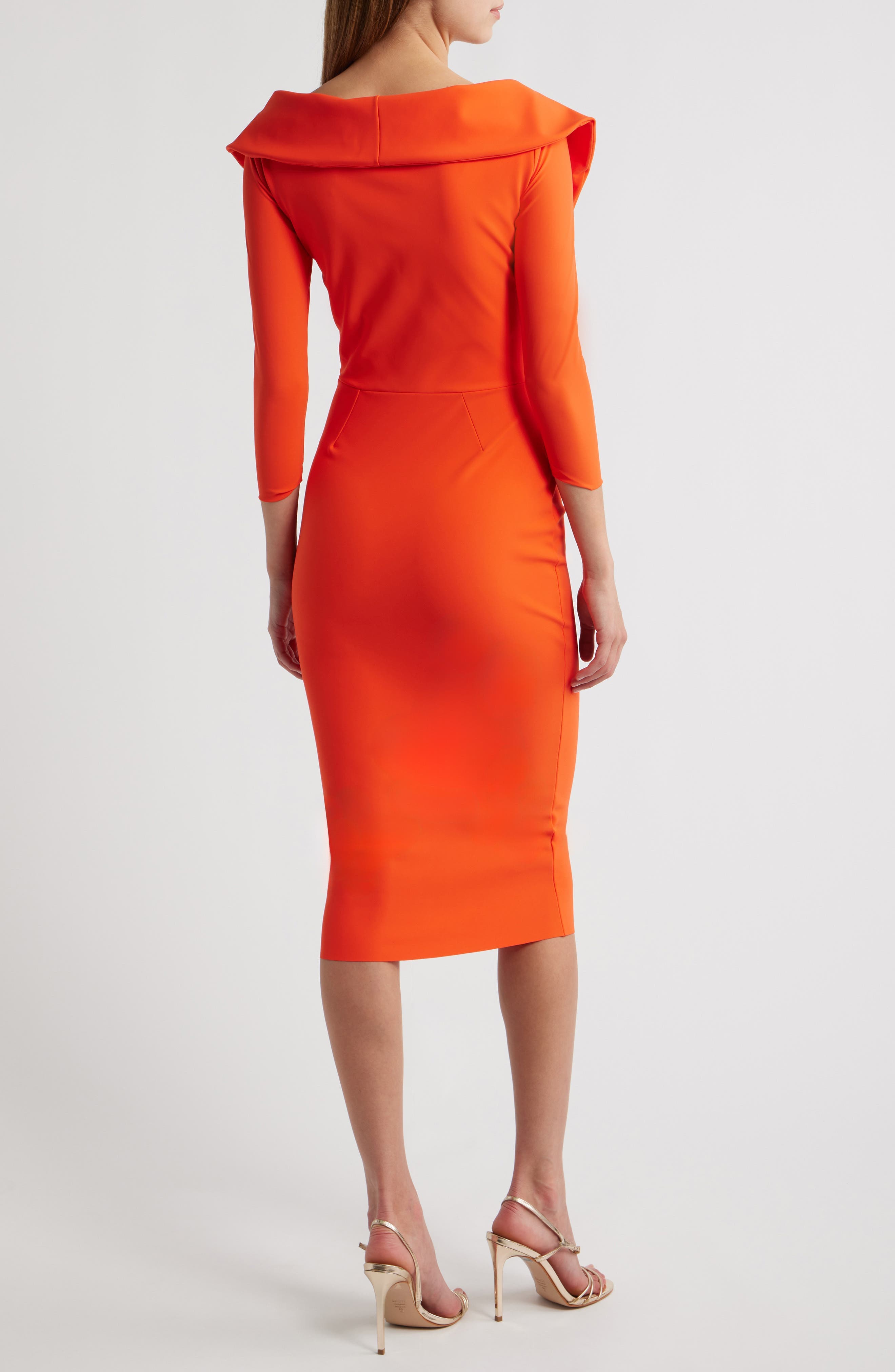 Suli Wrap Front Pleated Sheath Dress - image 2