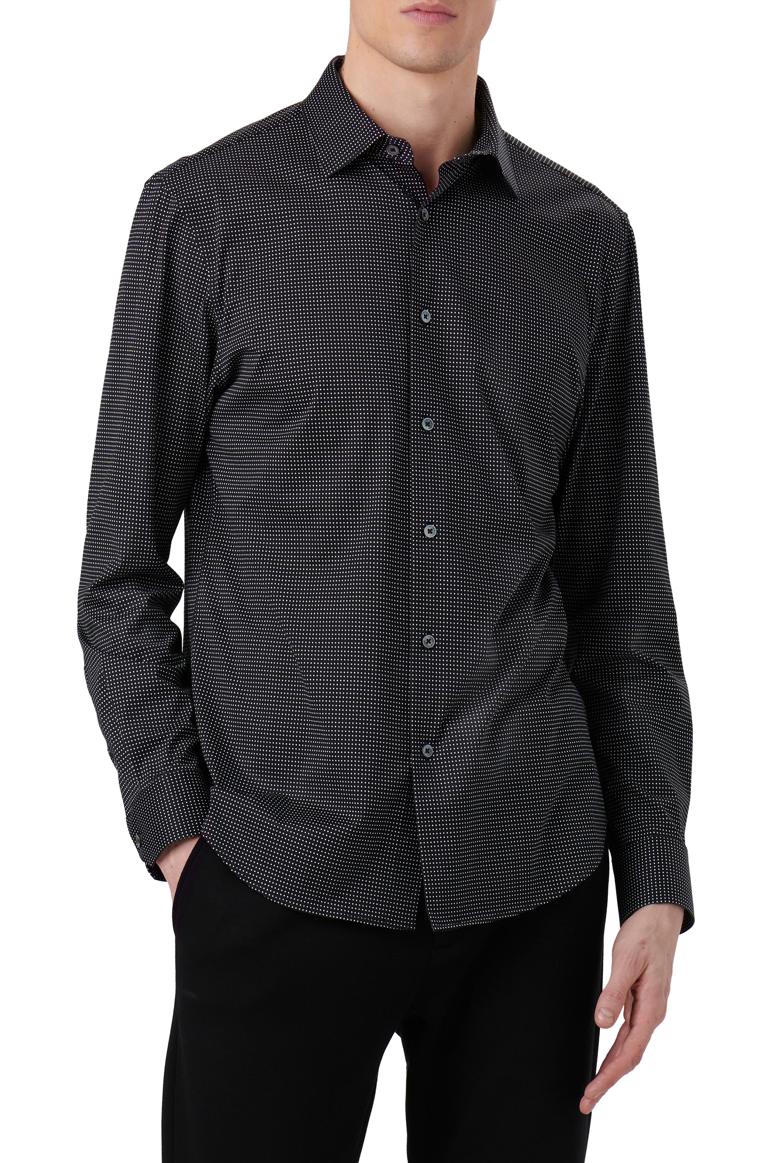James OoohCotton Polka Dot Button-Up Shirt - image 1