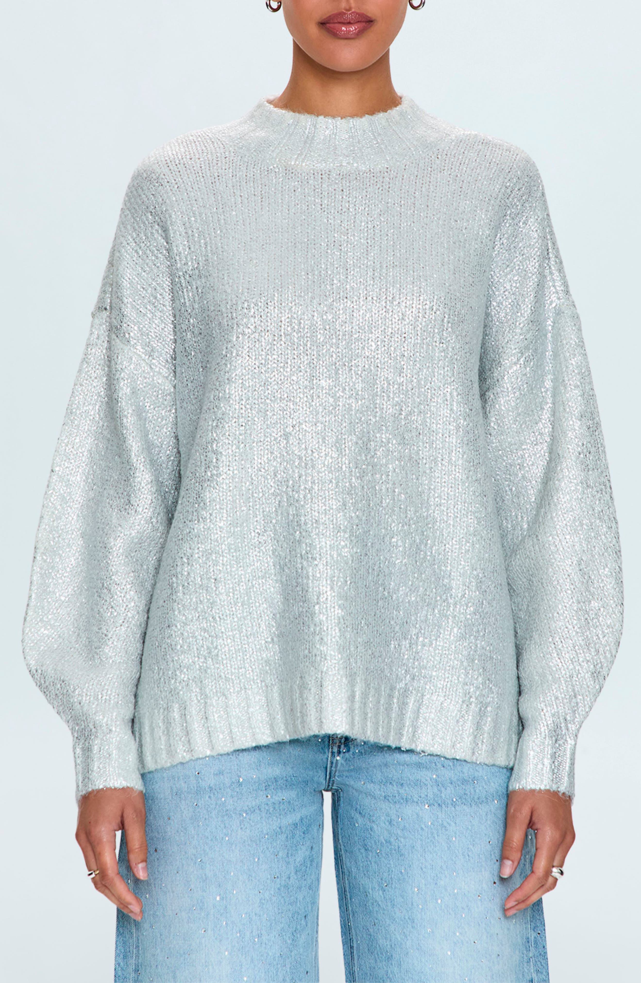 Carlen Mock Neck Oversize Sweater - image 1