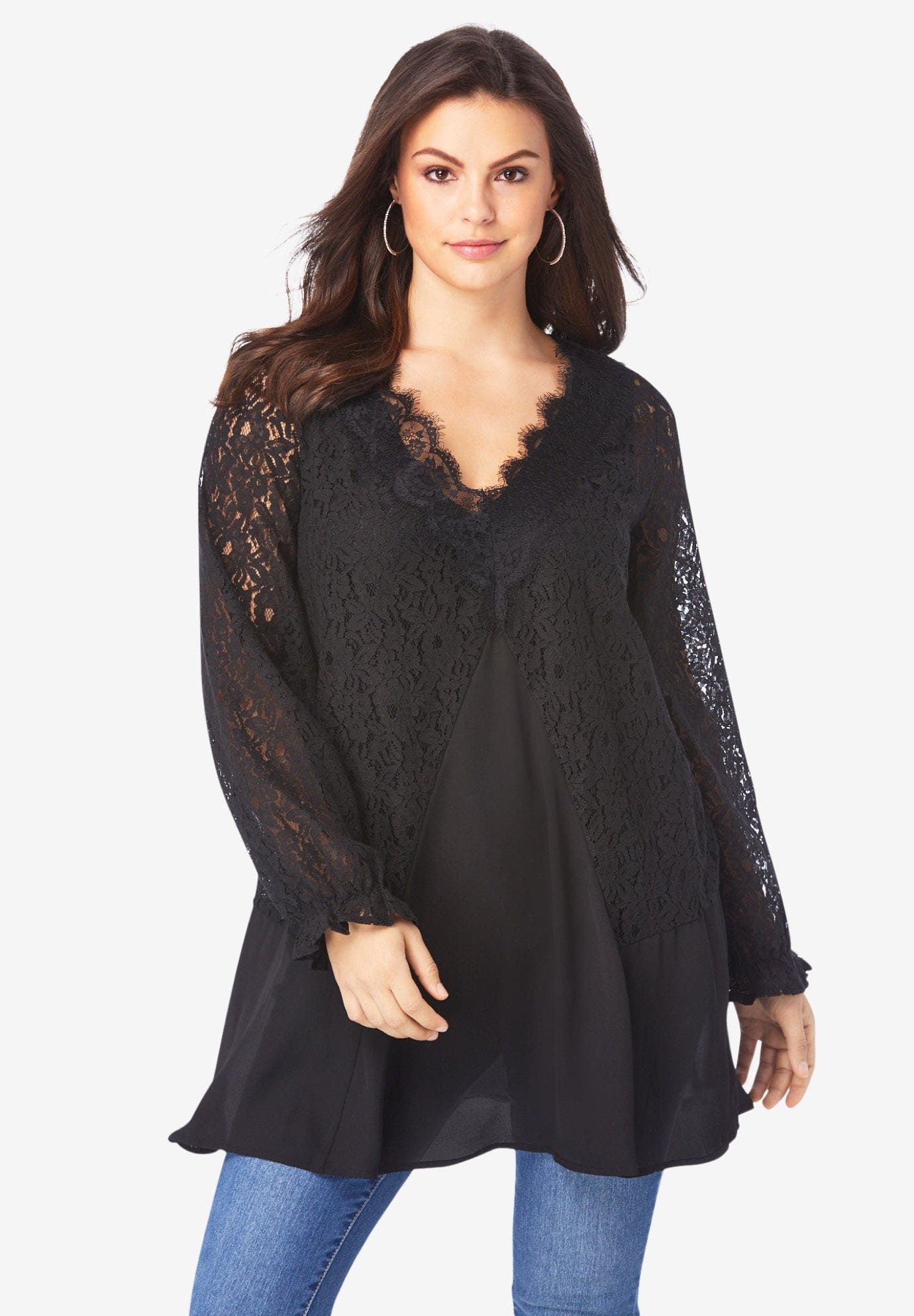 Lace & Georgette Swing Tunic - image 2