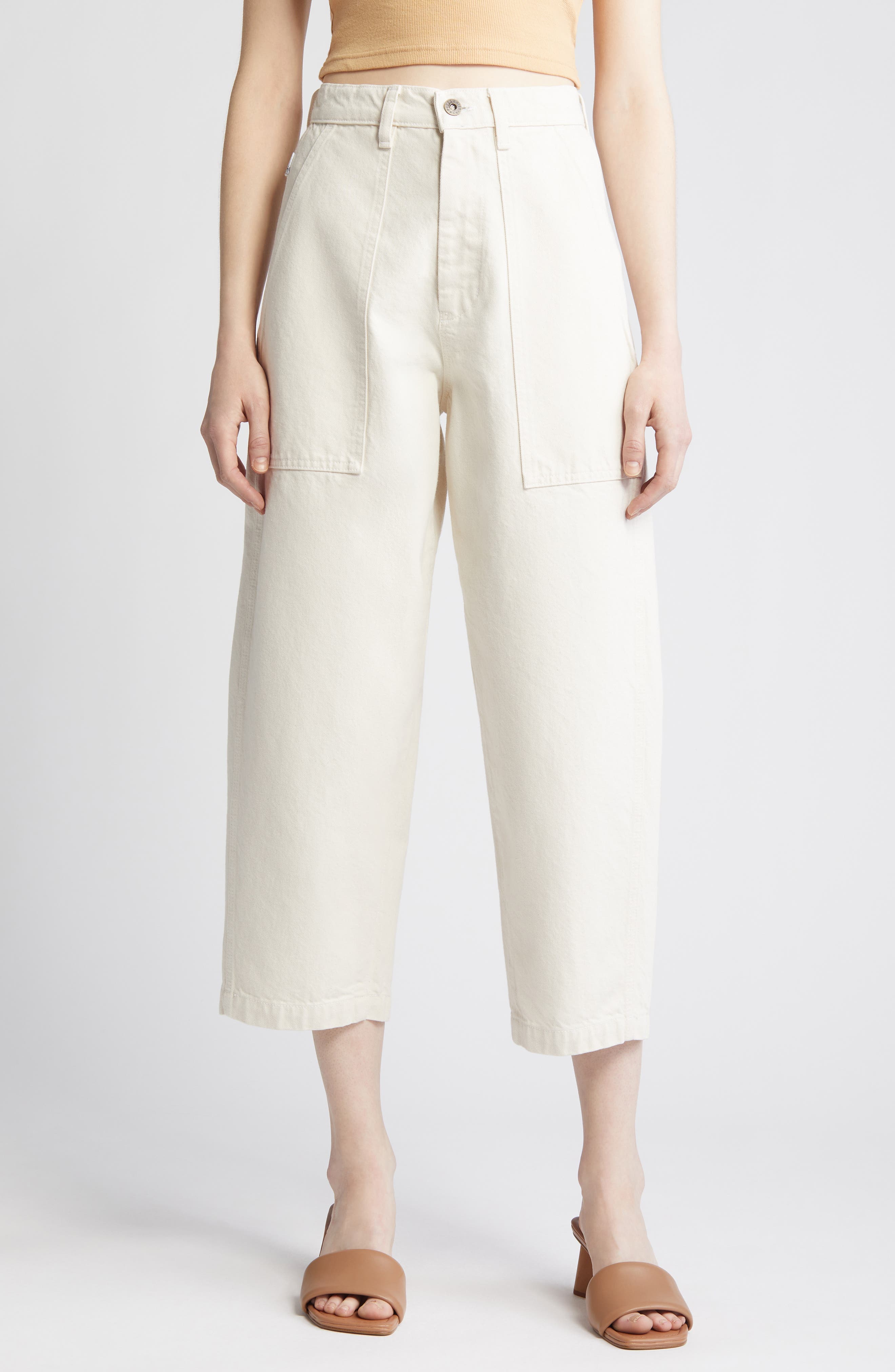 Camille High Waist Crop Straight Leg Jeans - image 1