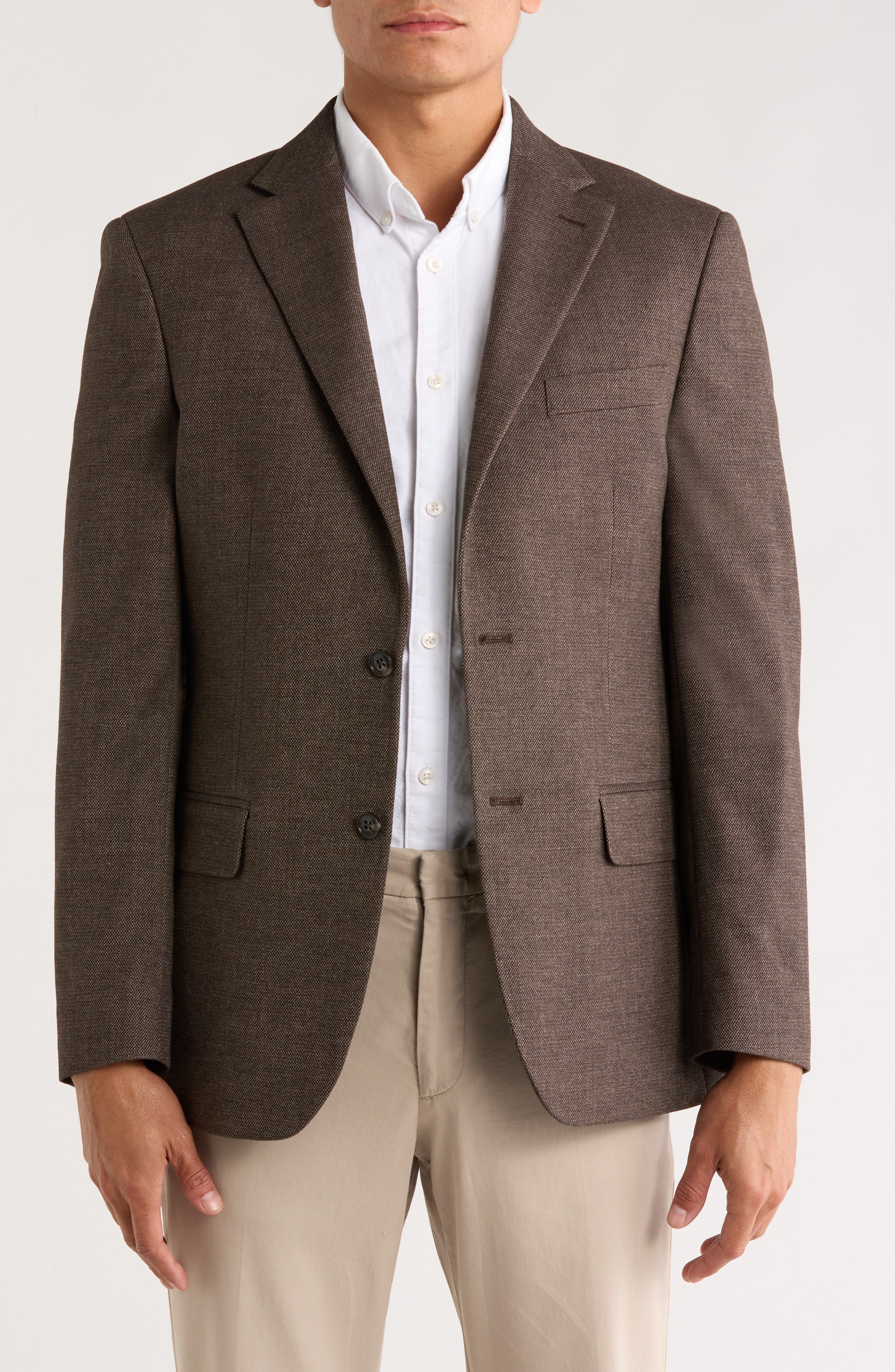 Textured Two-Button Sport Coat - image 1