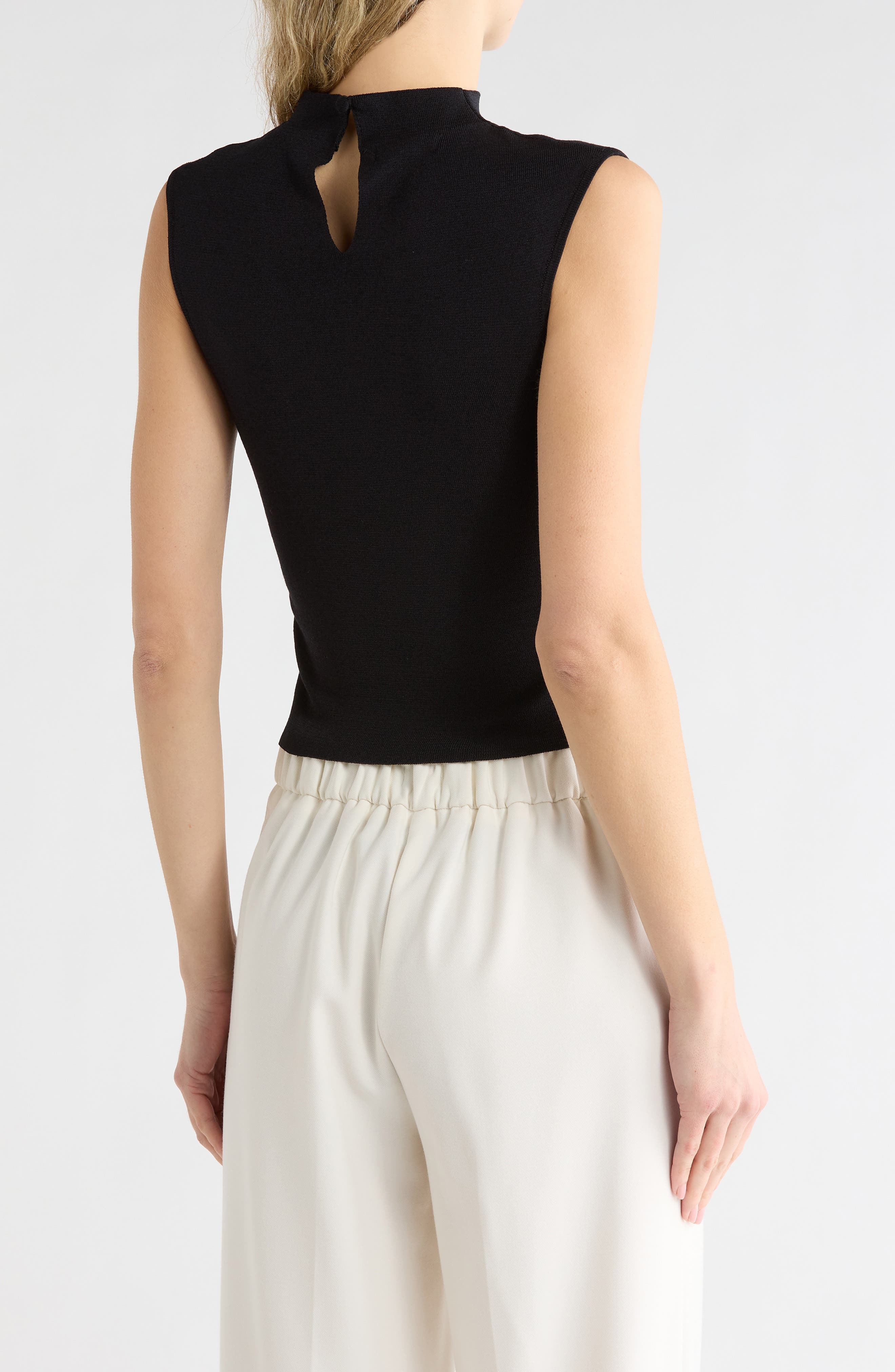 Mock Neck Ruched Tank - image 2