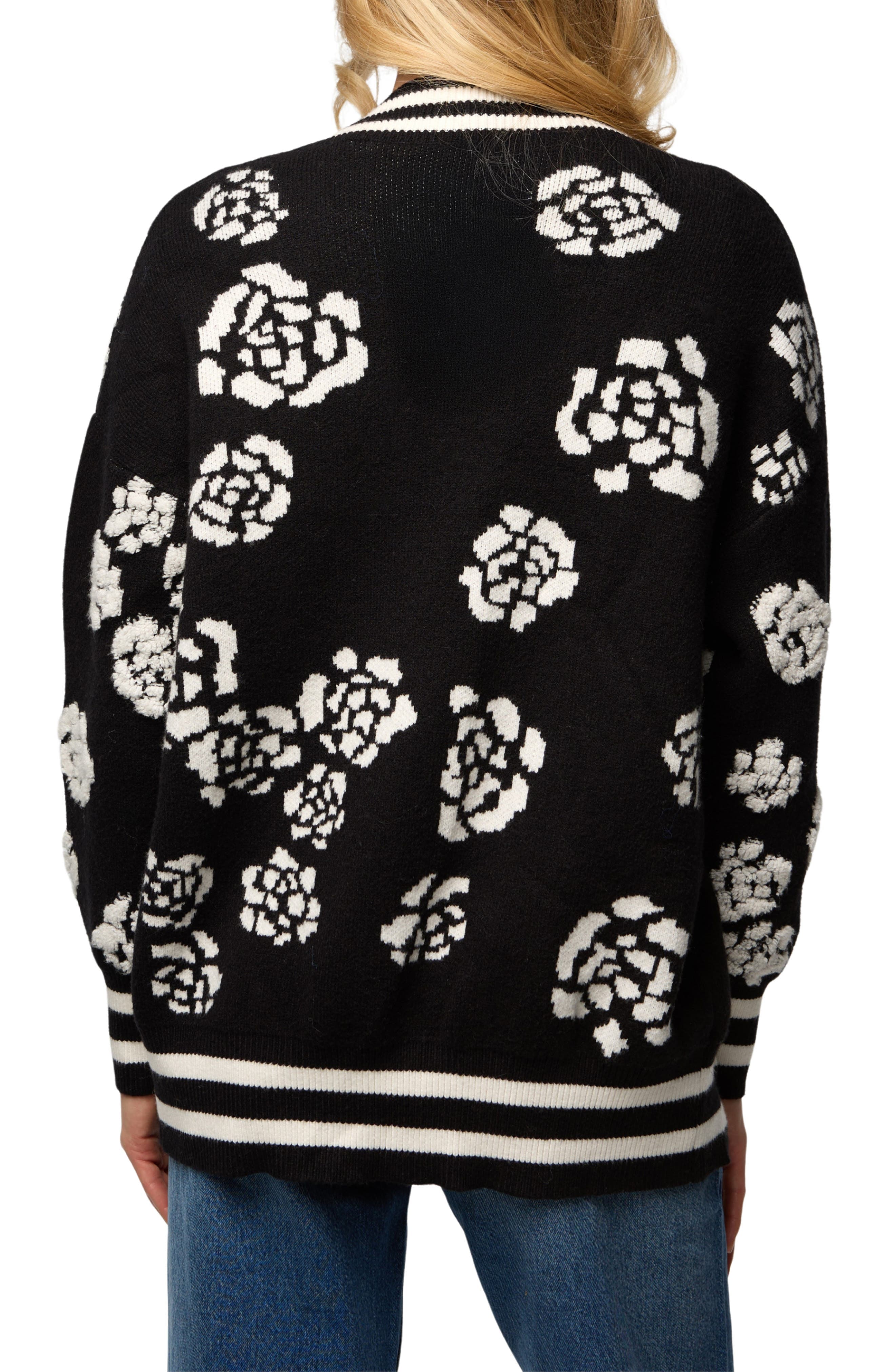 Abstract Rose Cardigan - image 2