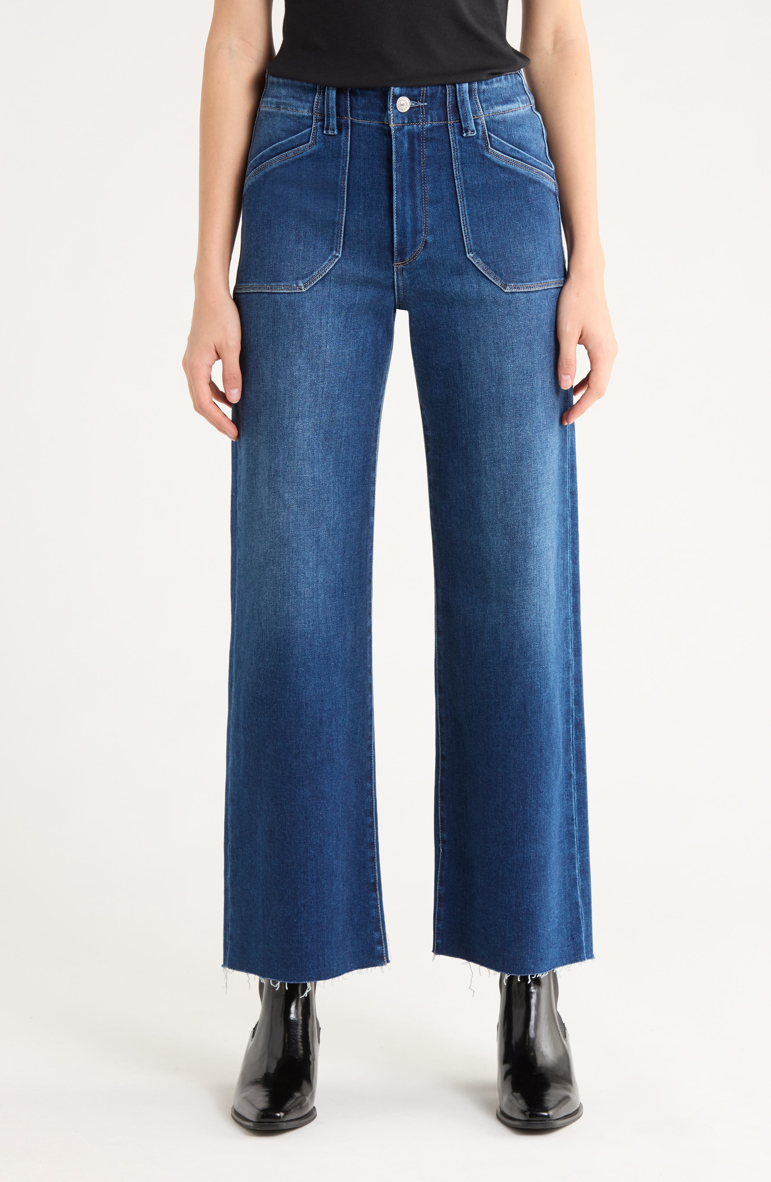 Anessa High Waist Wide Leg Utility Jeans - image 1