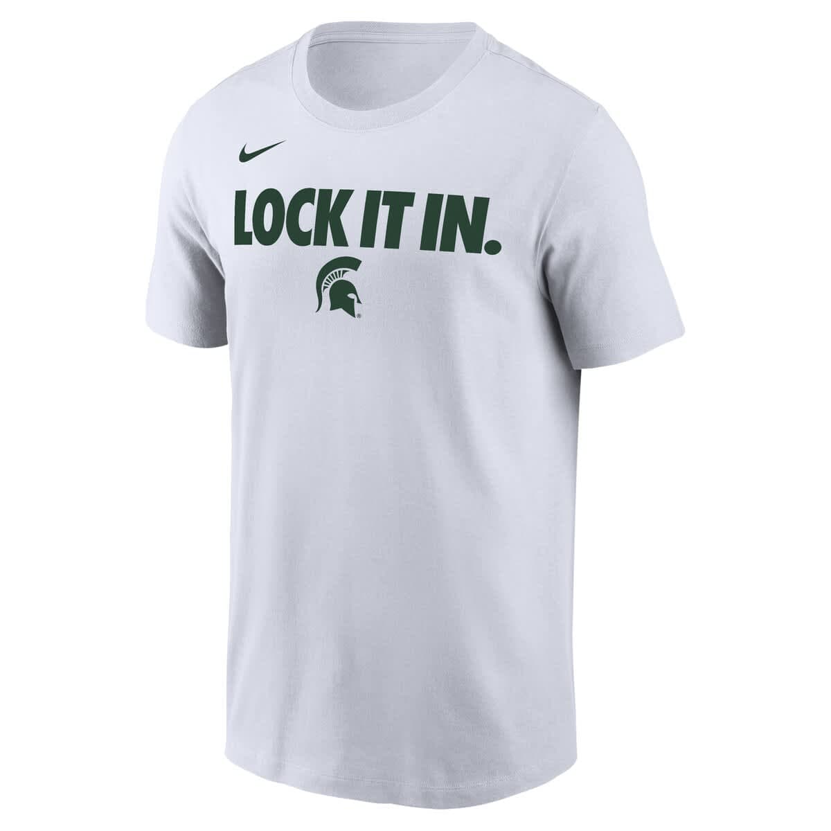 Men's Nike  White Michigan State Spartans 2026 On-Court Bench T-Shirt - image 2