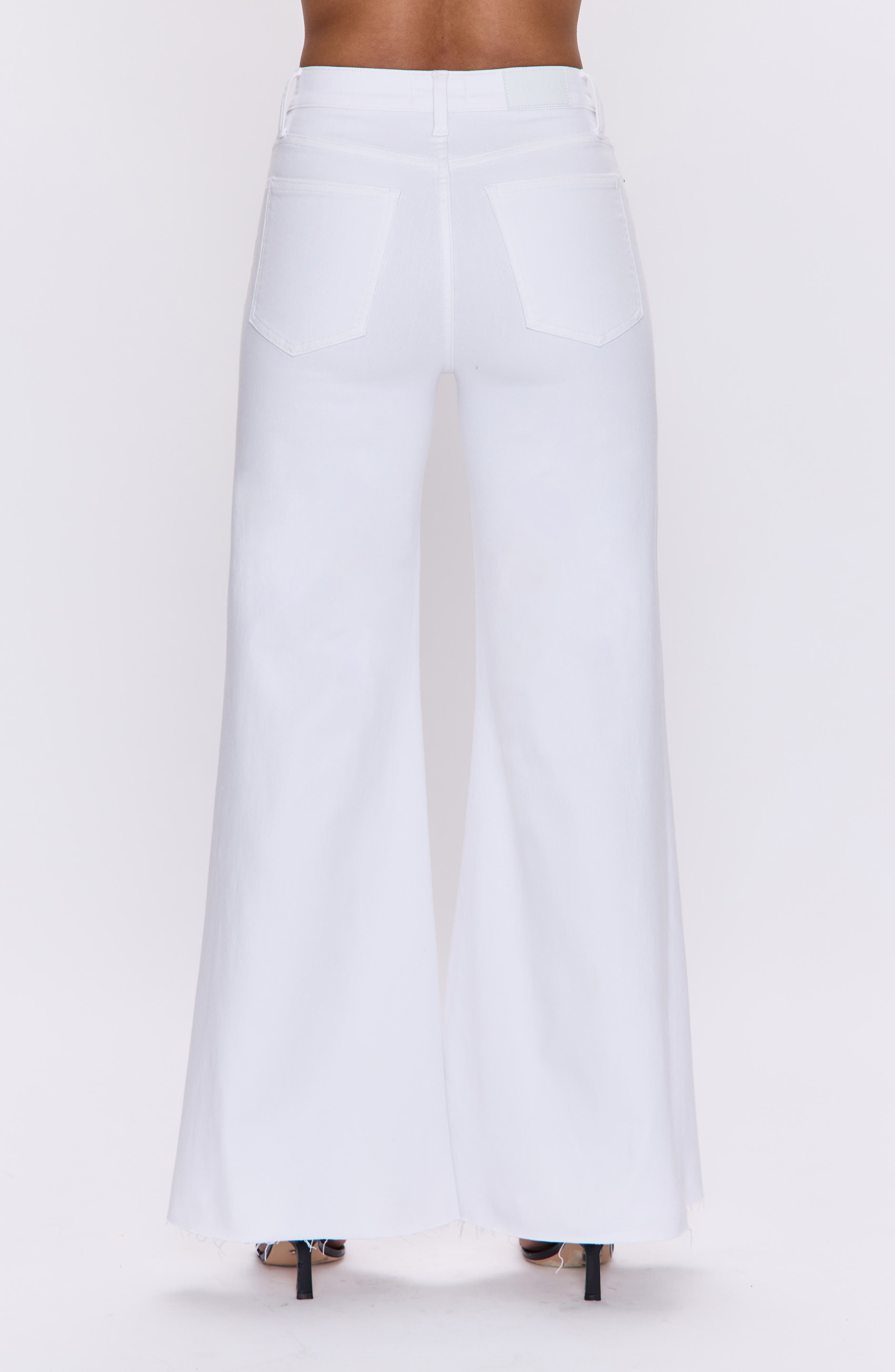 Izzy High Waist Raw Hem Wide Leg Jeans - image 2