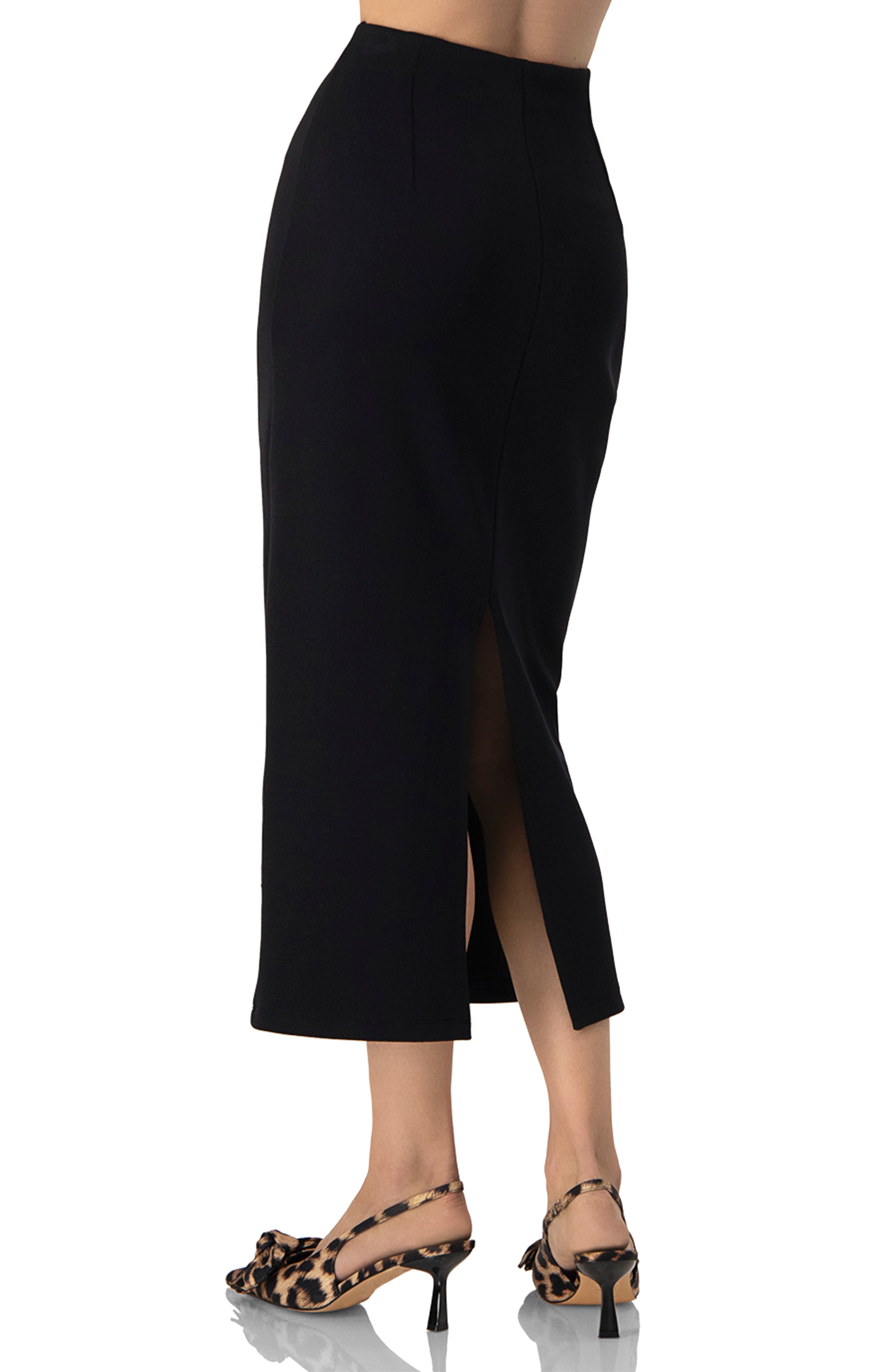 Black Midi Skirt - image 2