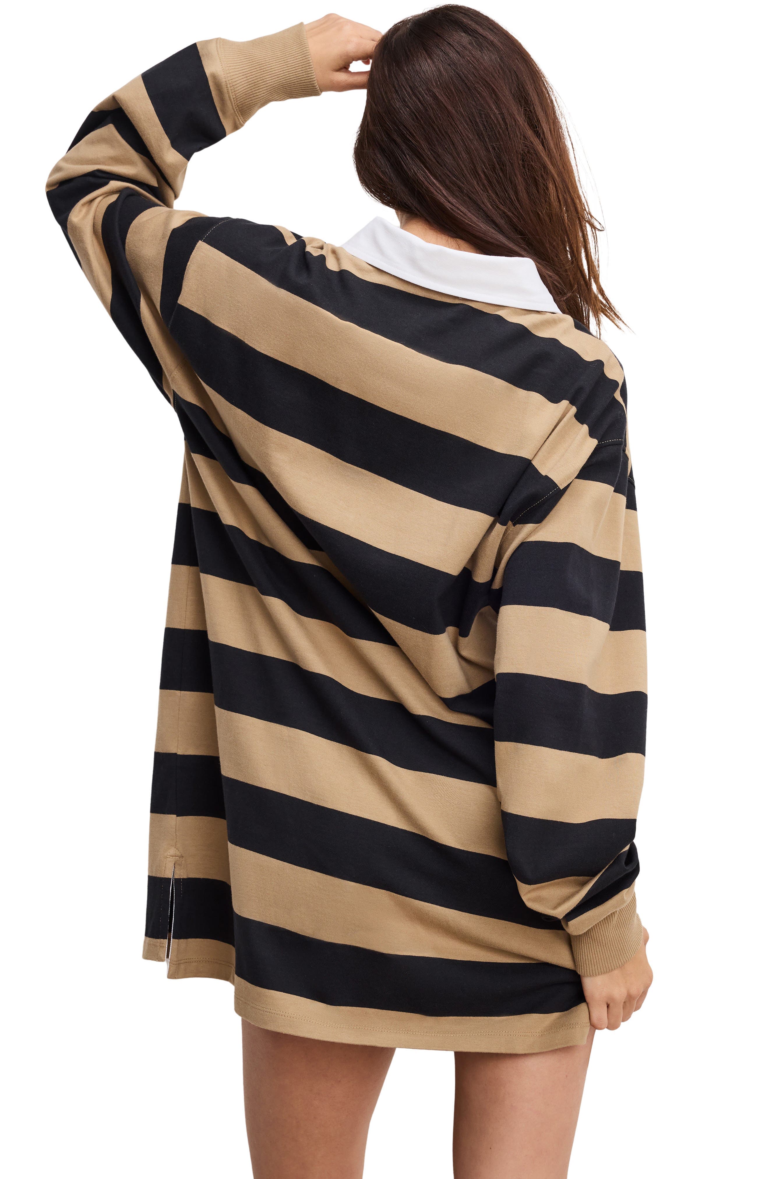 Stripe Jersey Polo Minidress - image 2