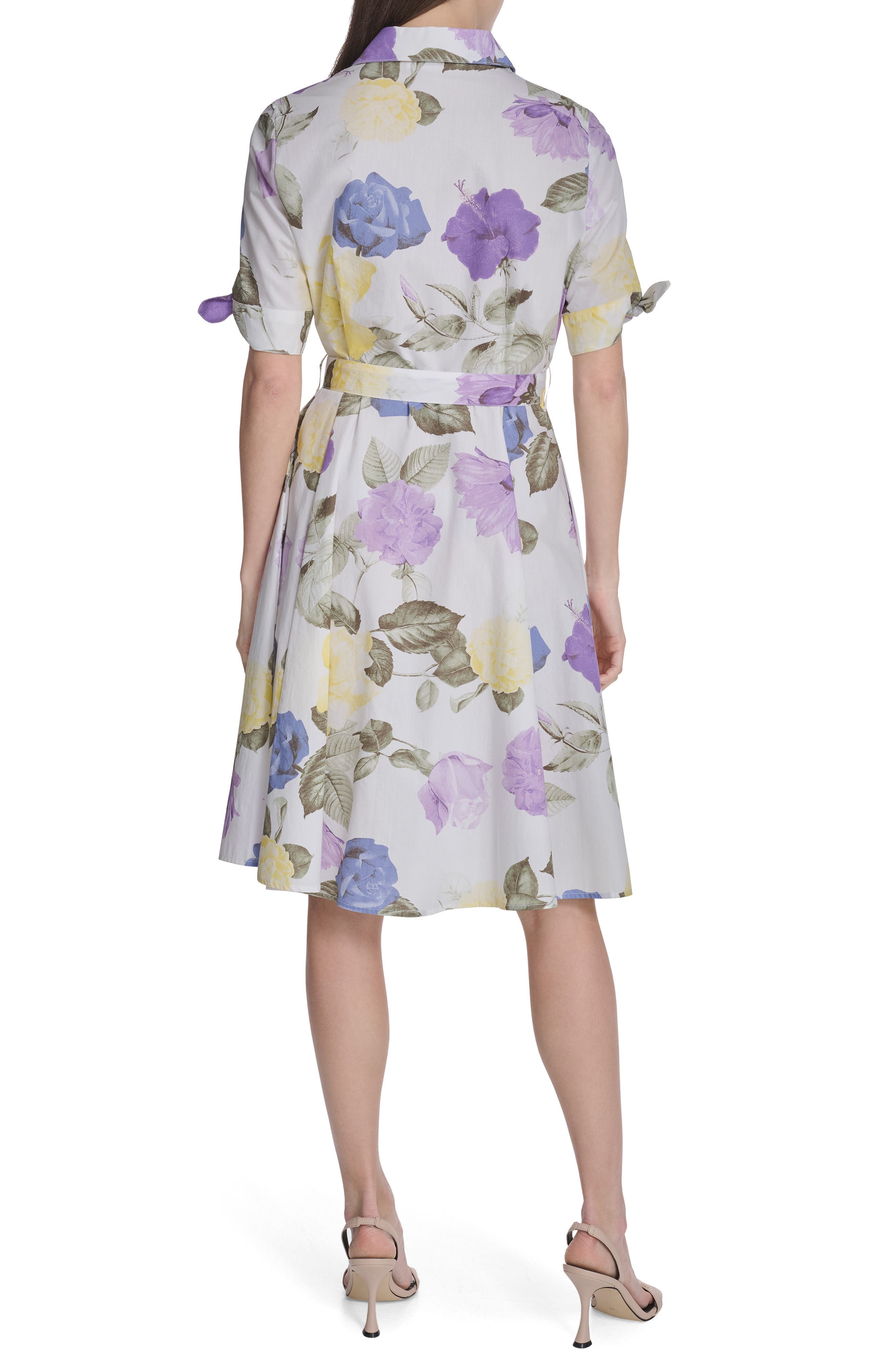 Short Sleeve Cotton Shirtdress - image 2