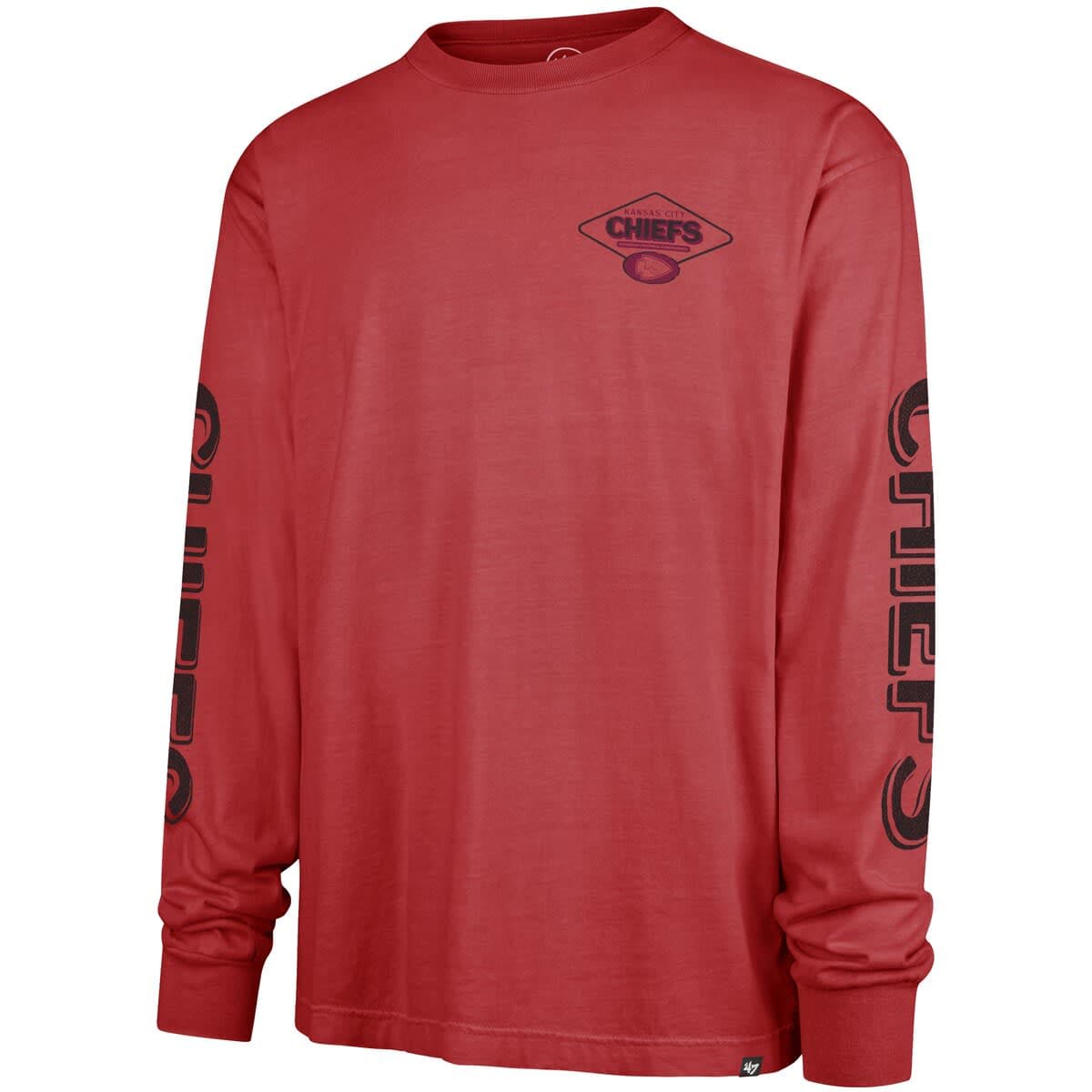Men's '47 Red Kansas City Chiefs Cairn Ravine Foundation Long Sleeve T-Shirt - image 2