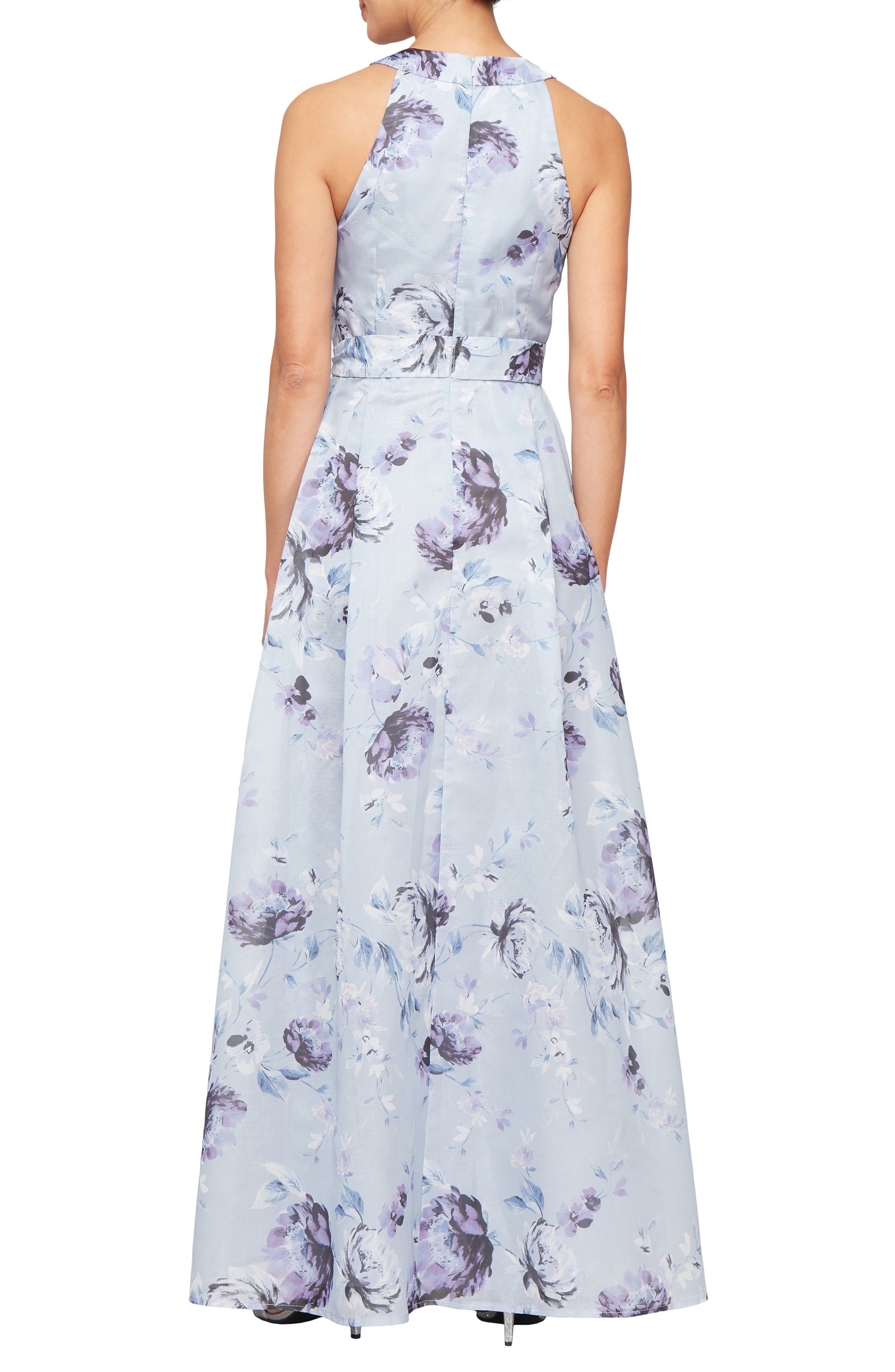 Floral Shimmer Organza Gown - image 2