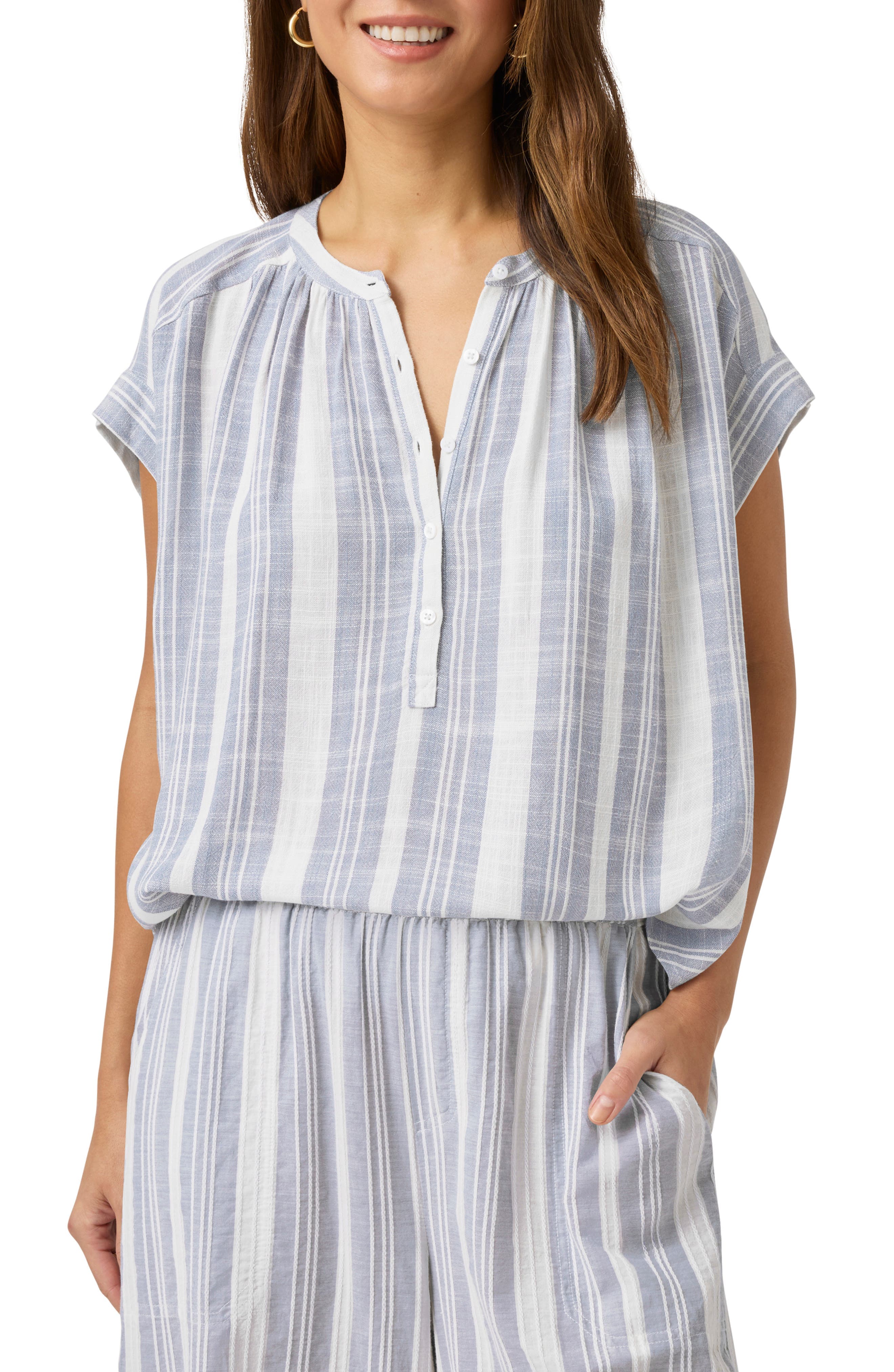 Raegan Stripe Relaxed Top - image 1