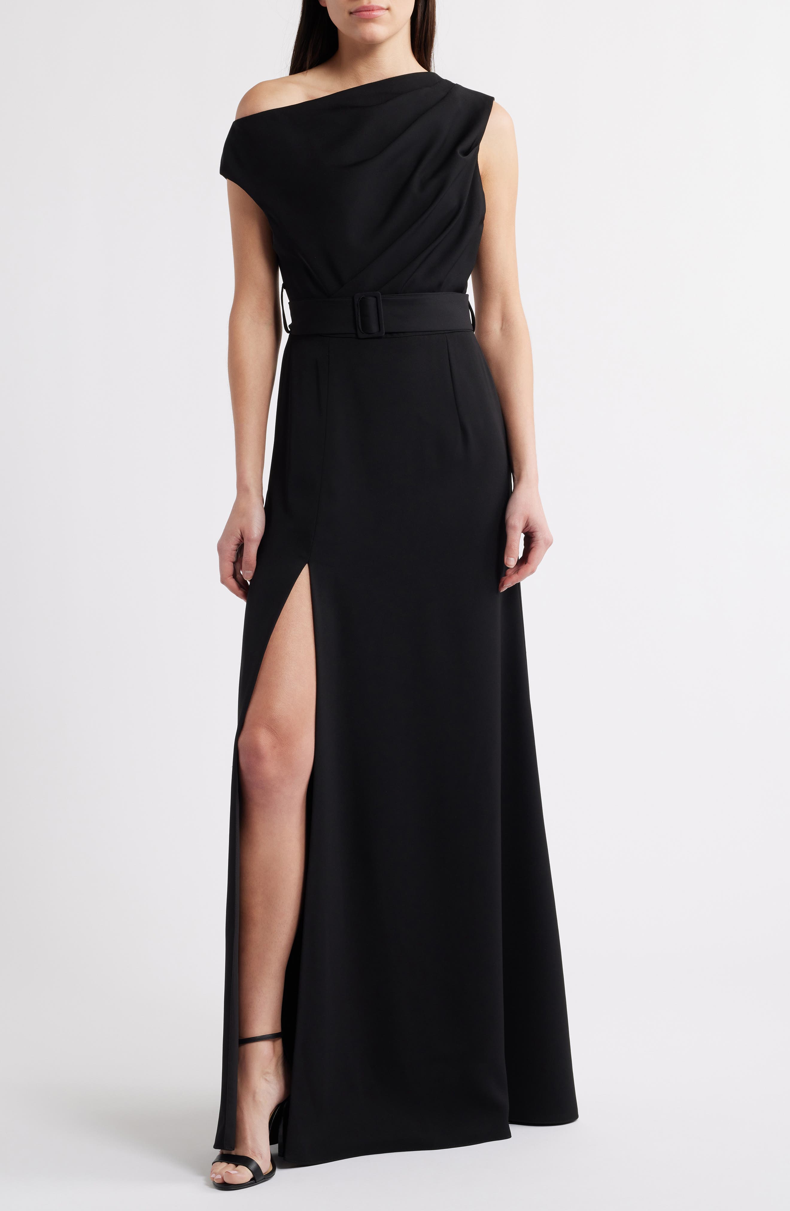 Caprina One-Shoulder A-Line Gown - image 1