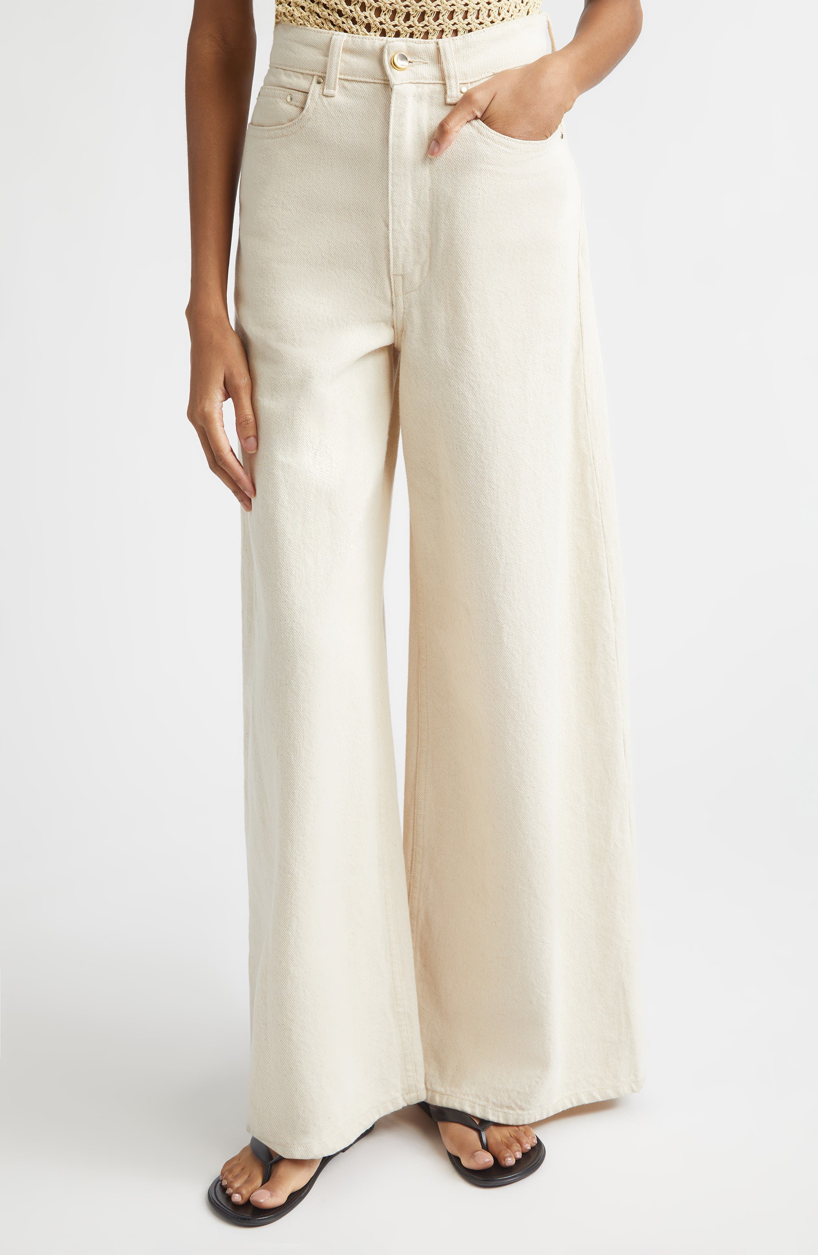 Slick High Waist Wide Leg Jeans - image 1