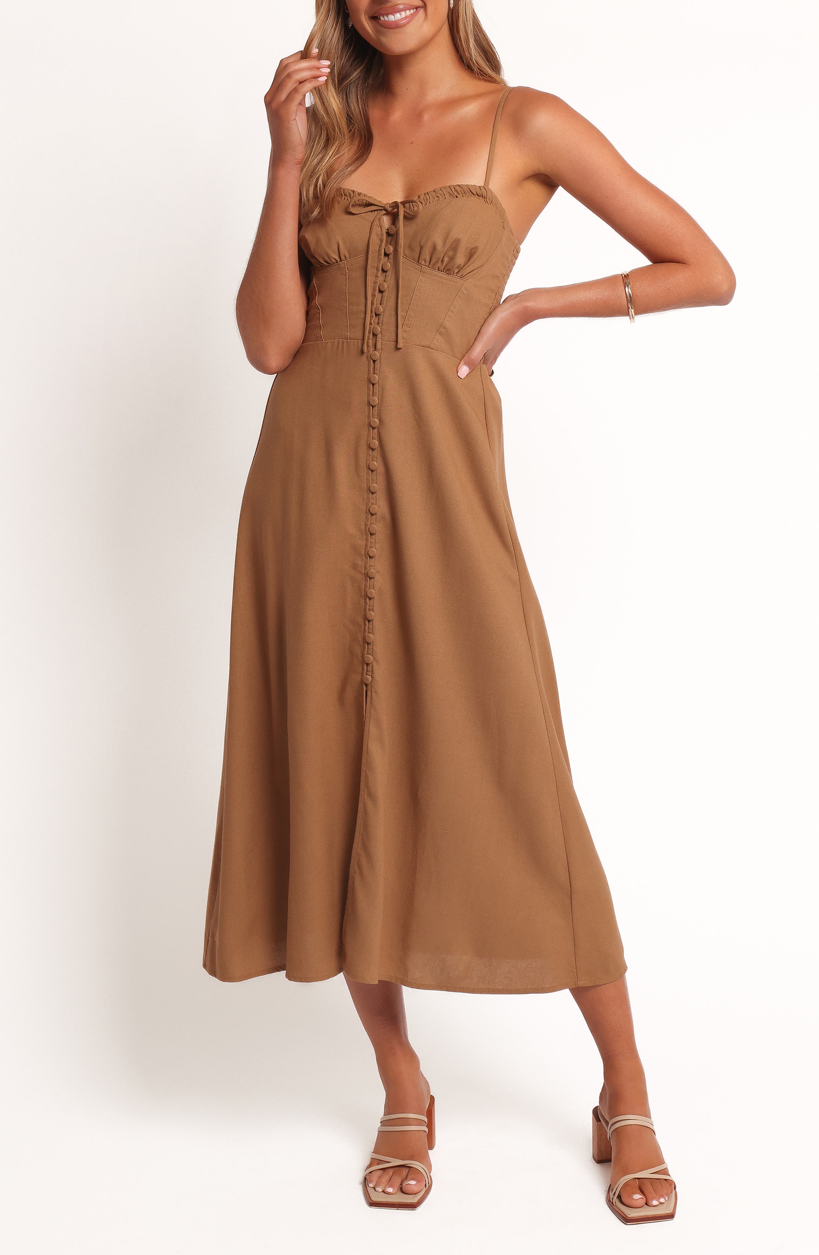 Ida Cotton & Linen Sundress - image 1