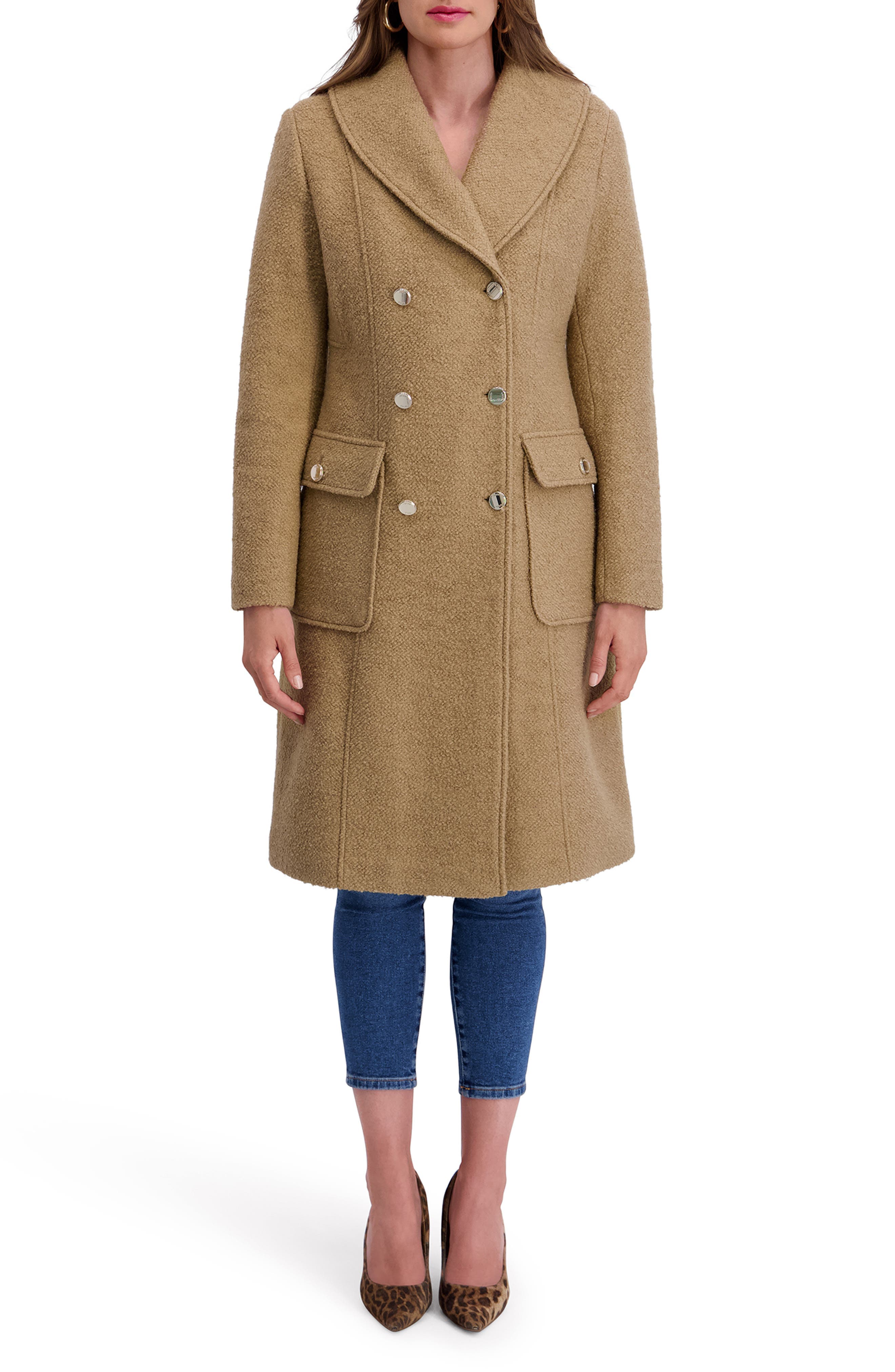 Double Breasted Boucle Walker Coat - image 1