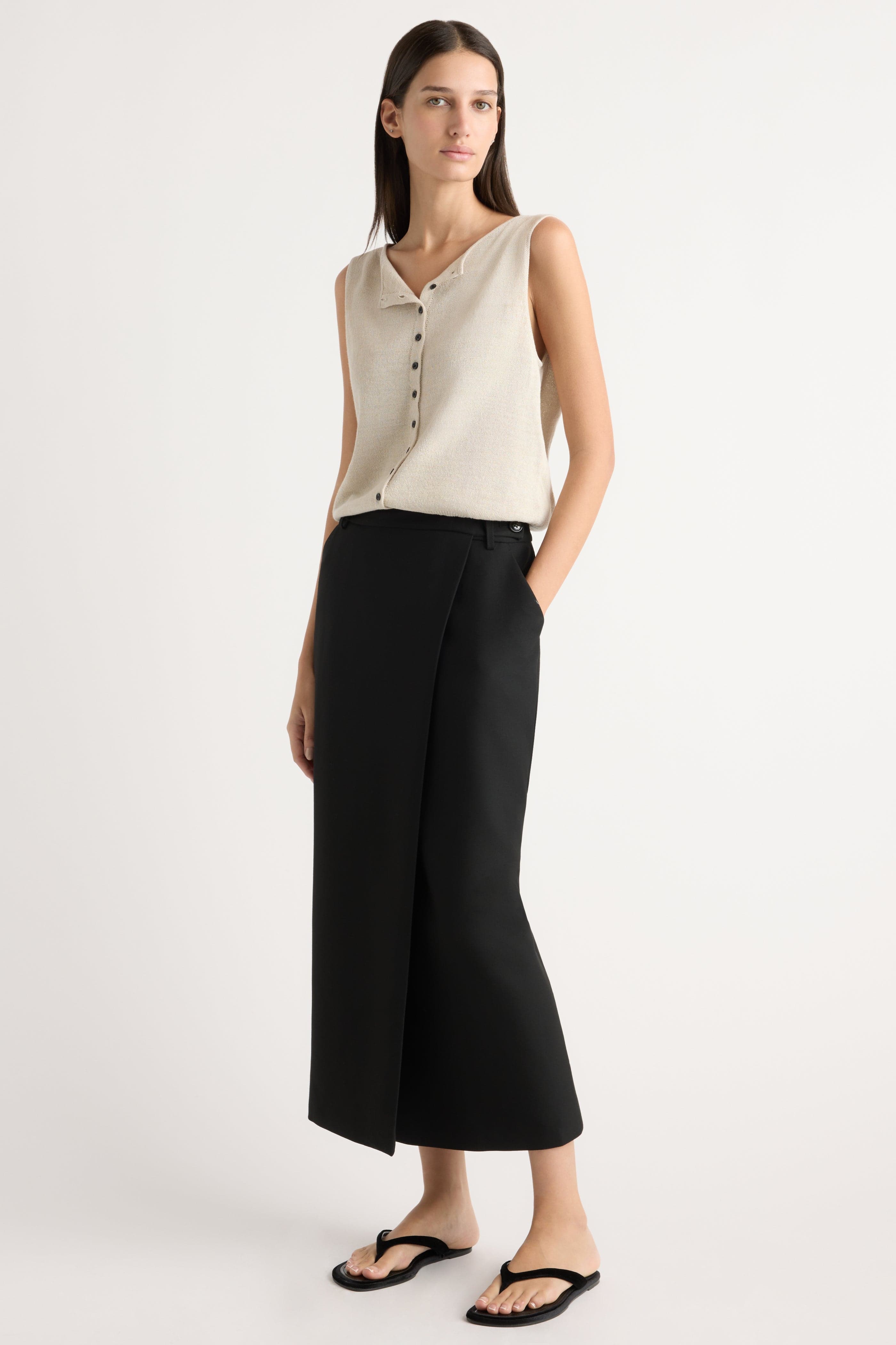 Spencer Suiting Wrap Maxi Skirt - image 1