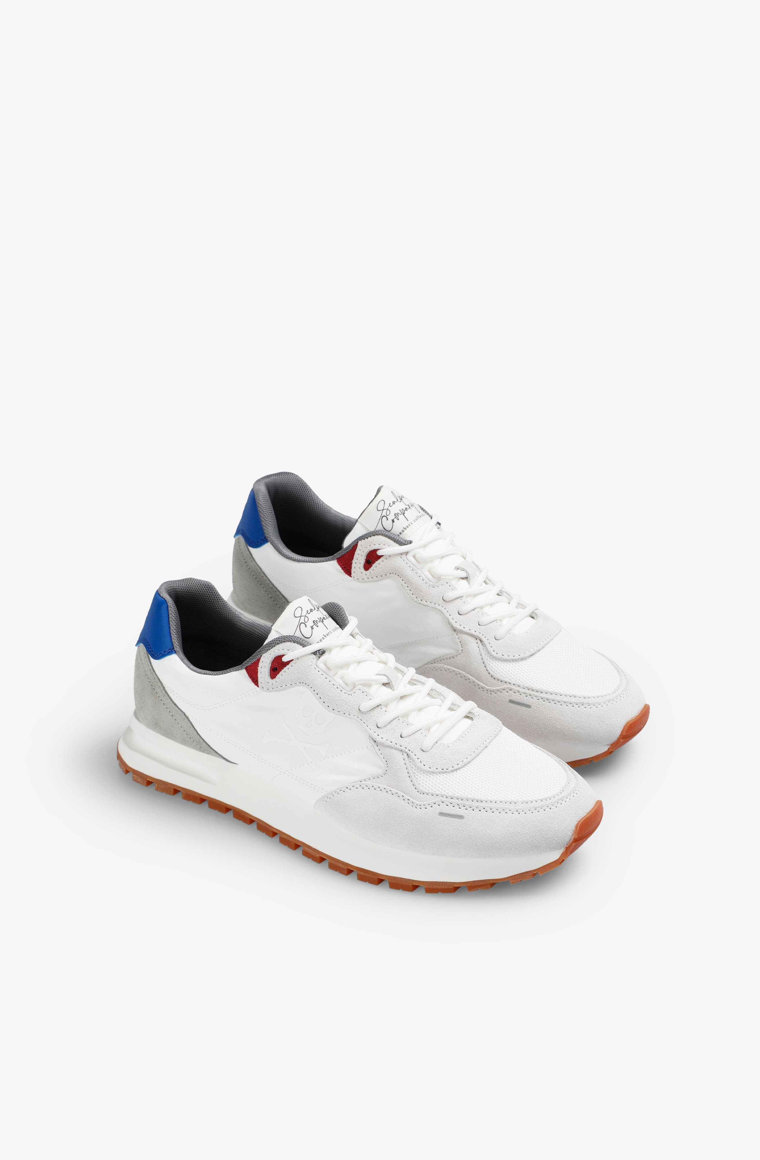 Suede Skull Contrast Sneakers - image 4