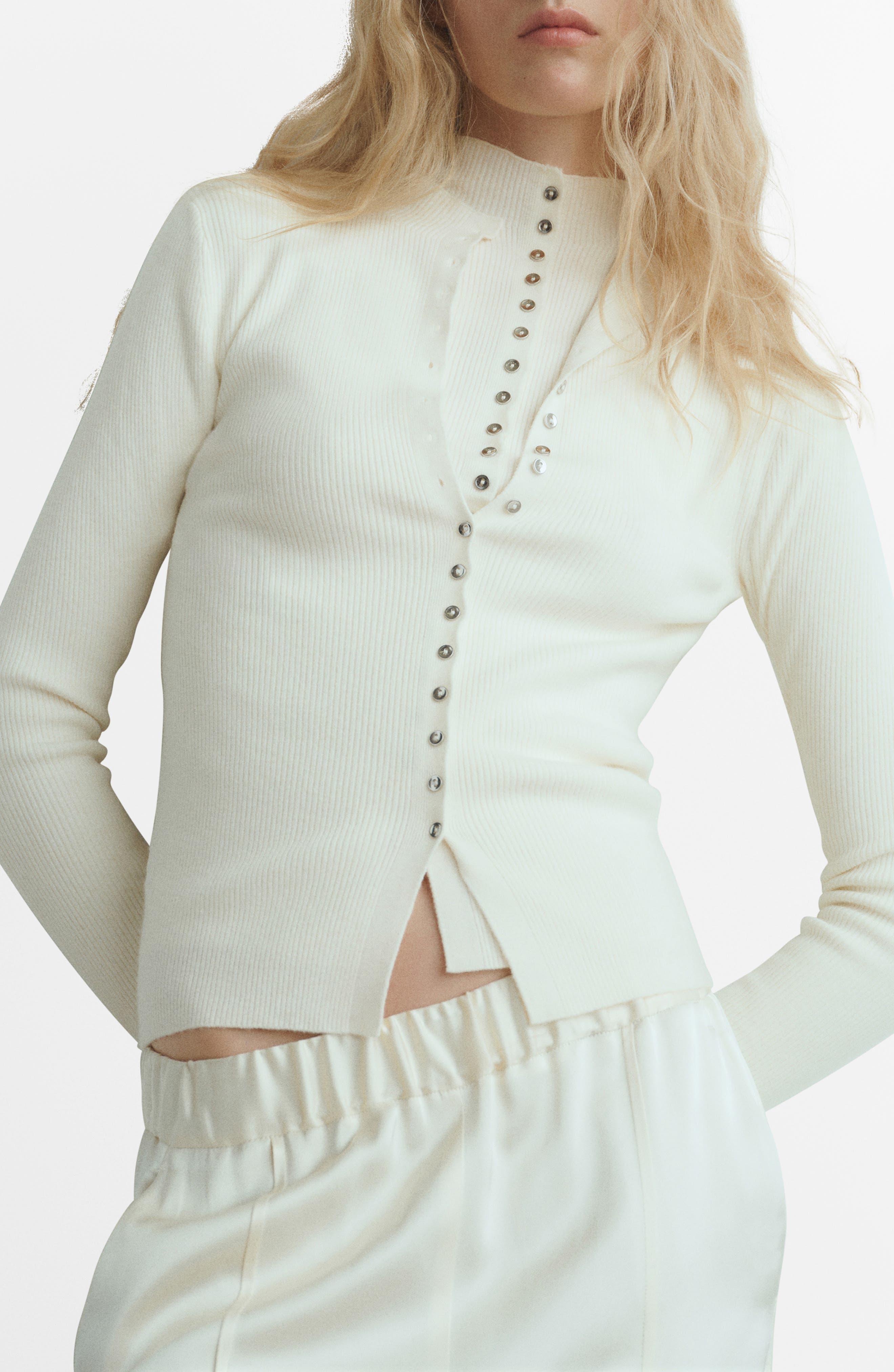Mock Neck Cardigan - image 3