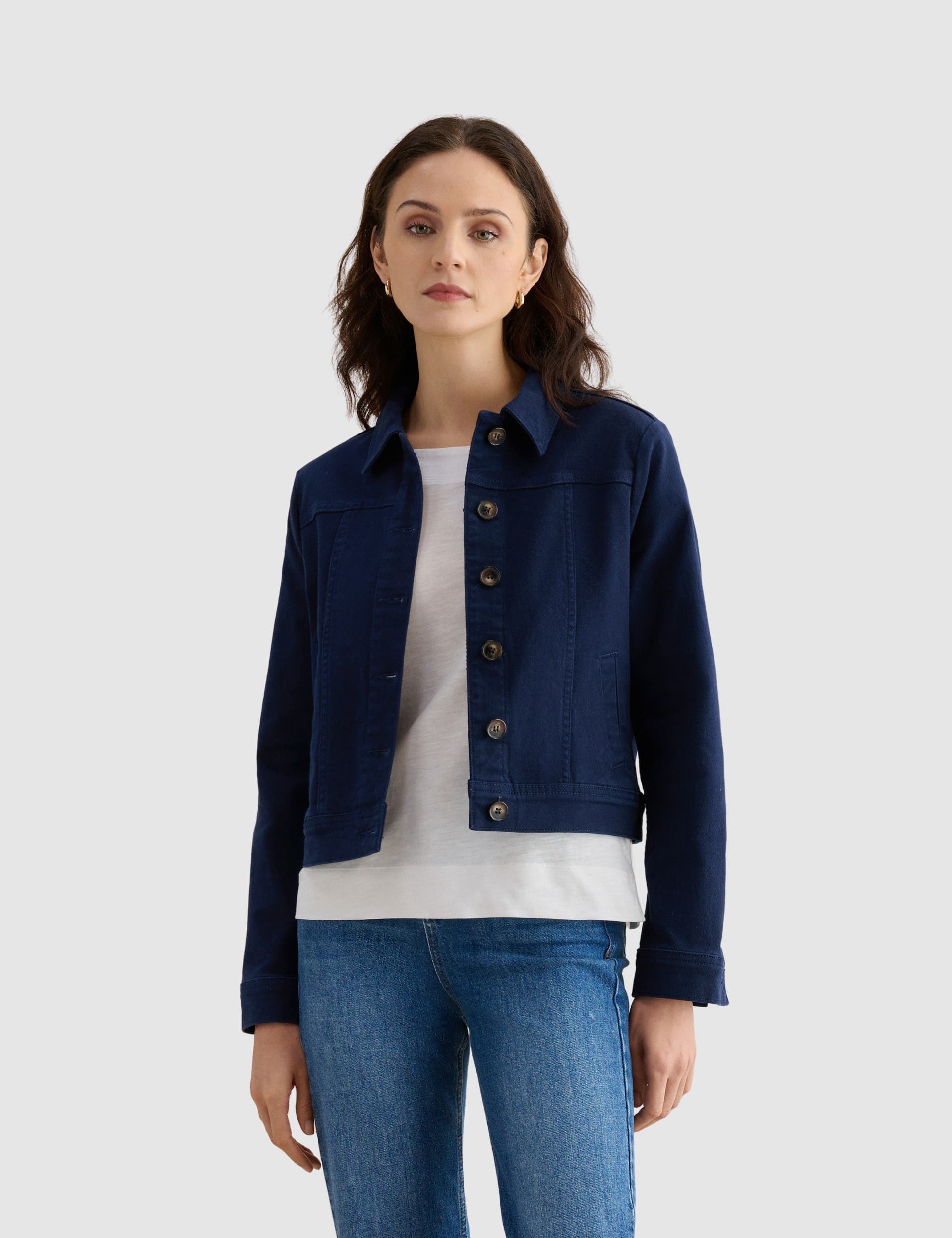 Selborne Boxy Cropped Denim Jacket - image 3