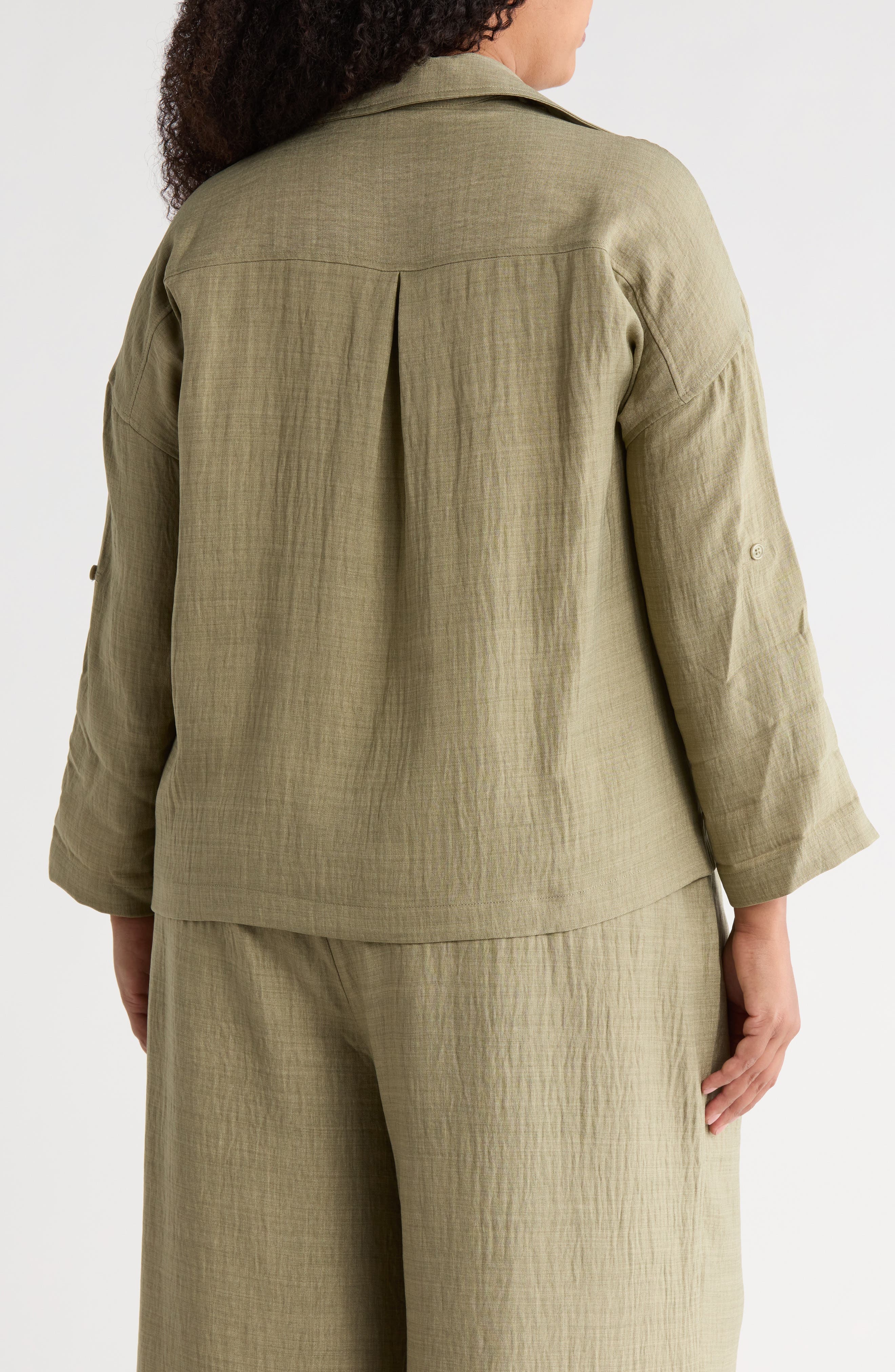 Collared Woven Top - image 2