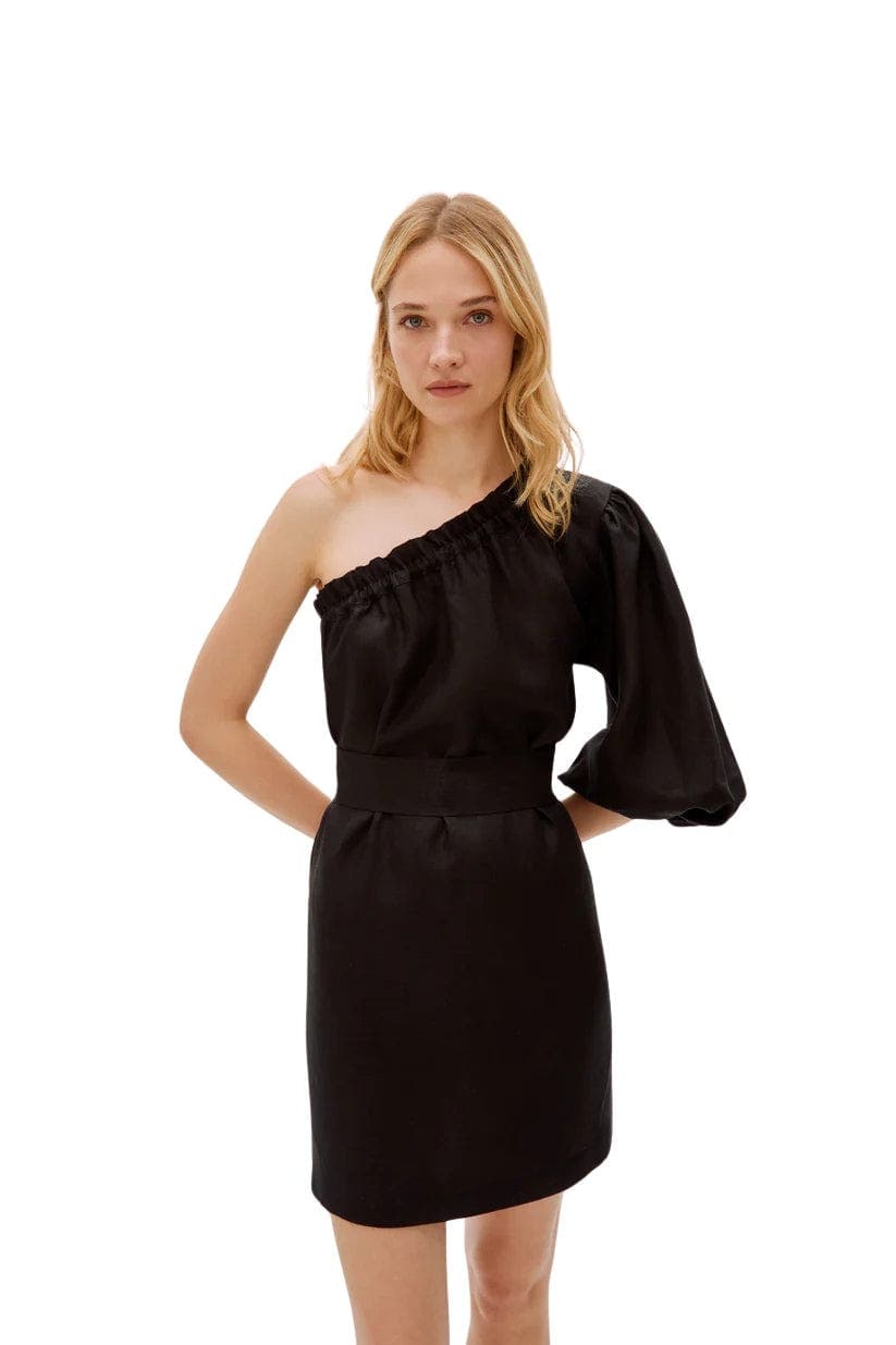 Florence Linen One Sleeve Dress - image 1