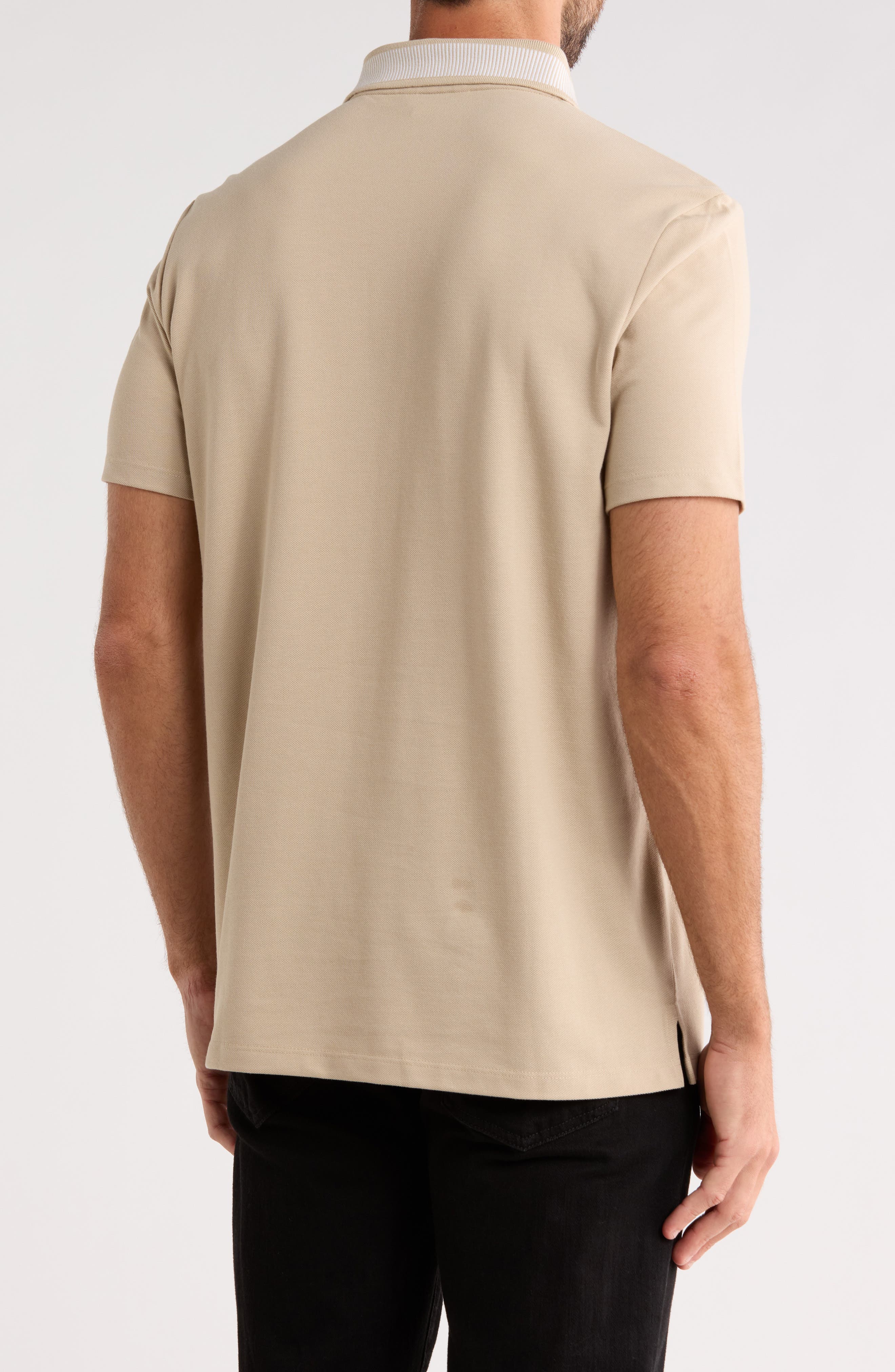 Jacquard Pique Polo - image 4