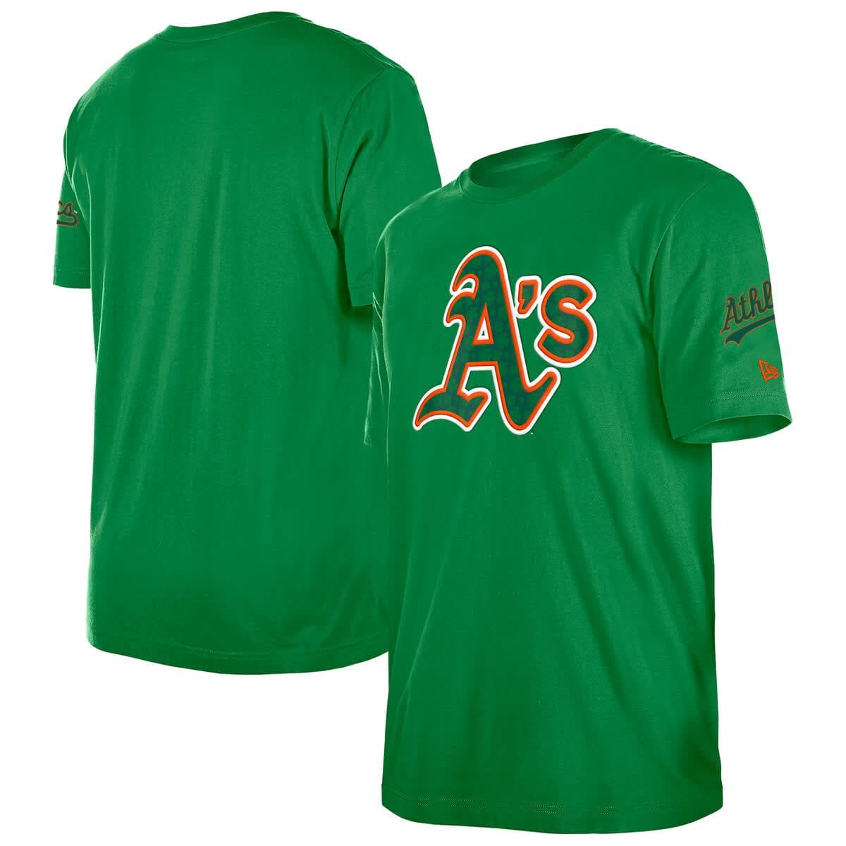 Men's New Era  Kelly Green Athletics St. Patrick's Day Shamrock Fill T-Shirt - image 1