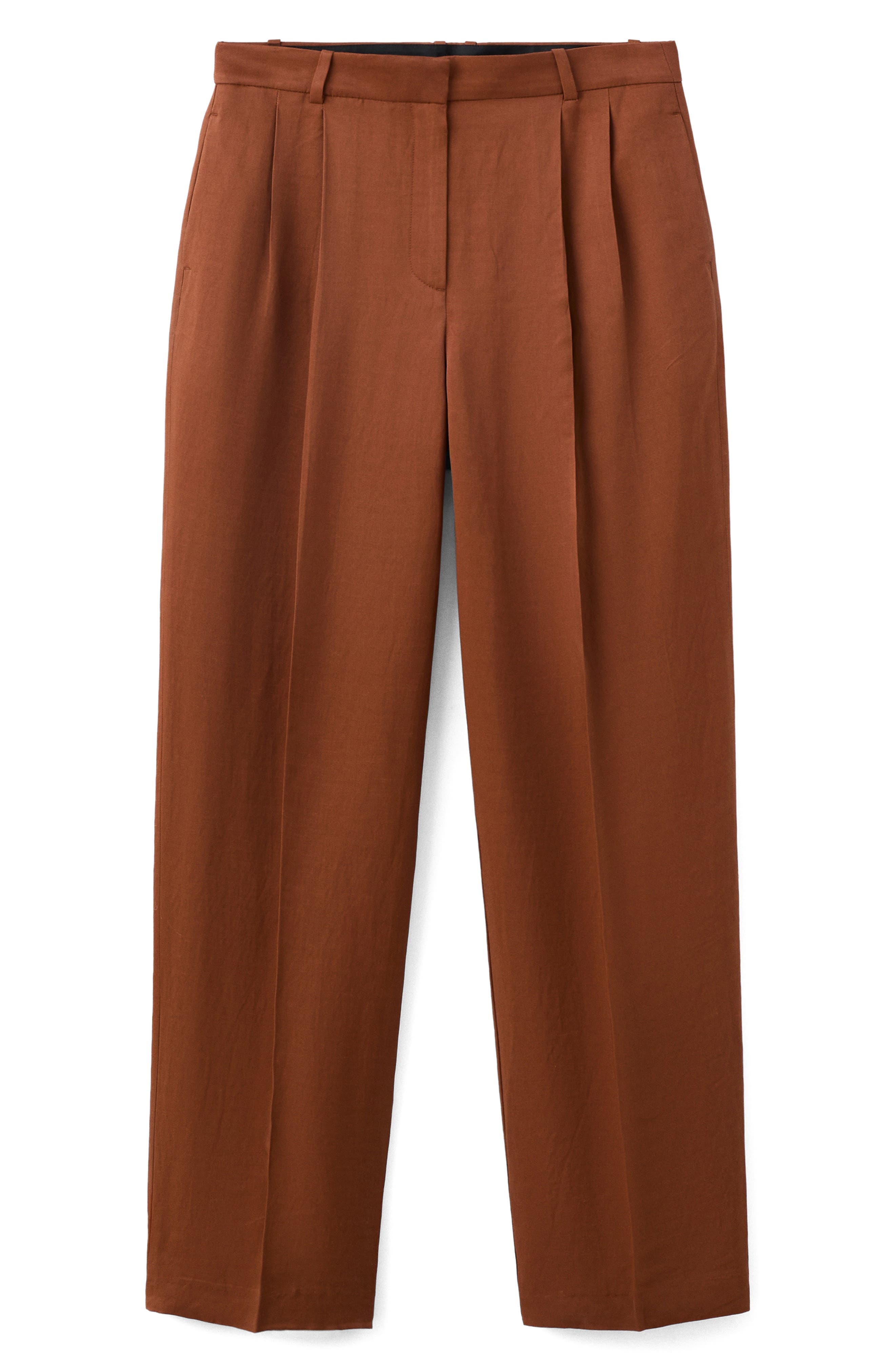 Pleated Straight Leg Pants - image 1