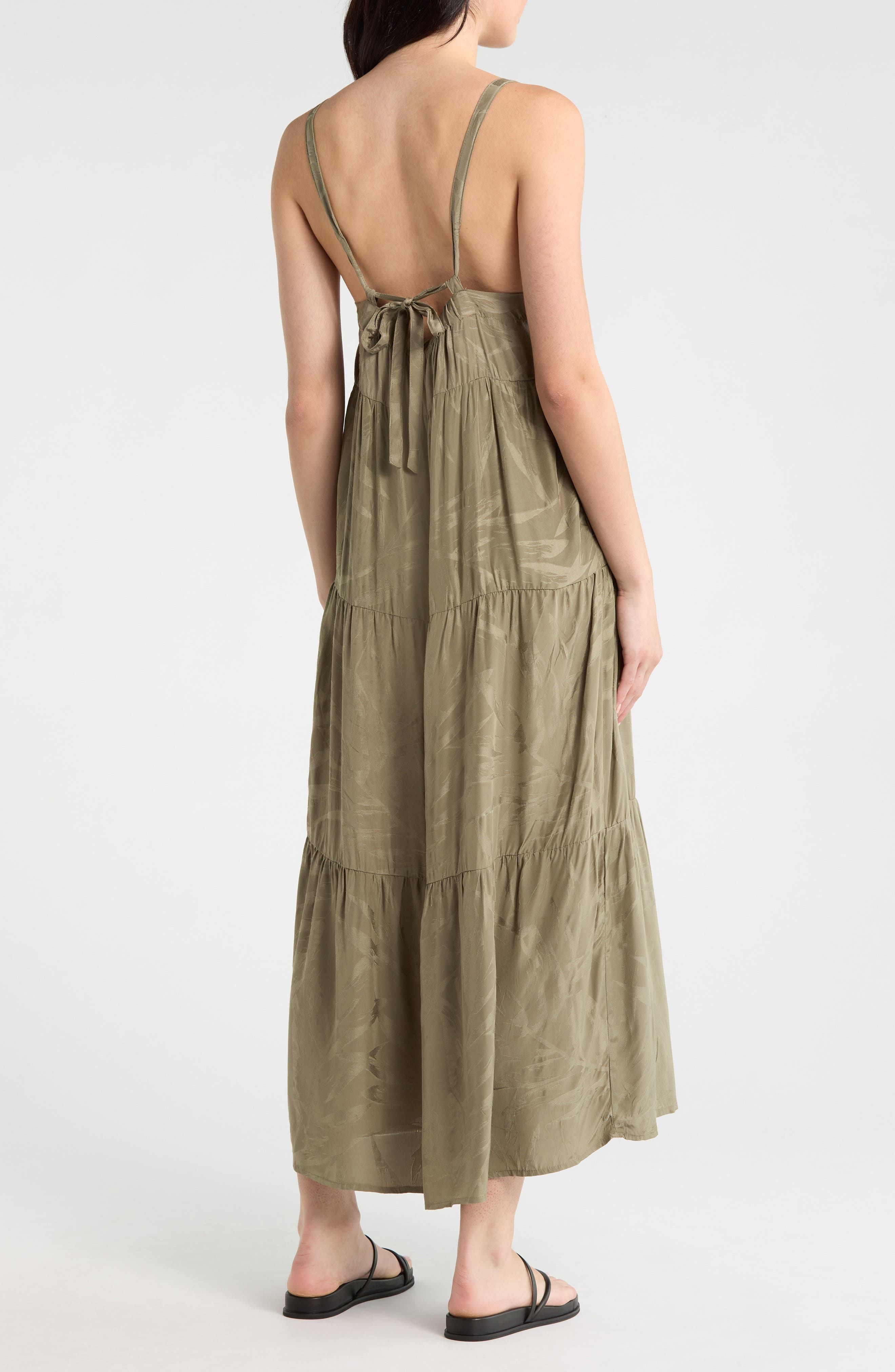 Maven Leaf Print Maxi Dress - image 2