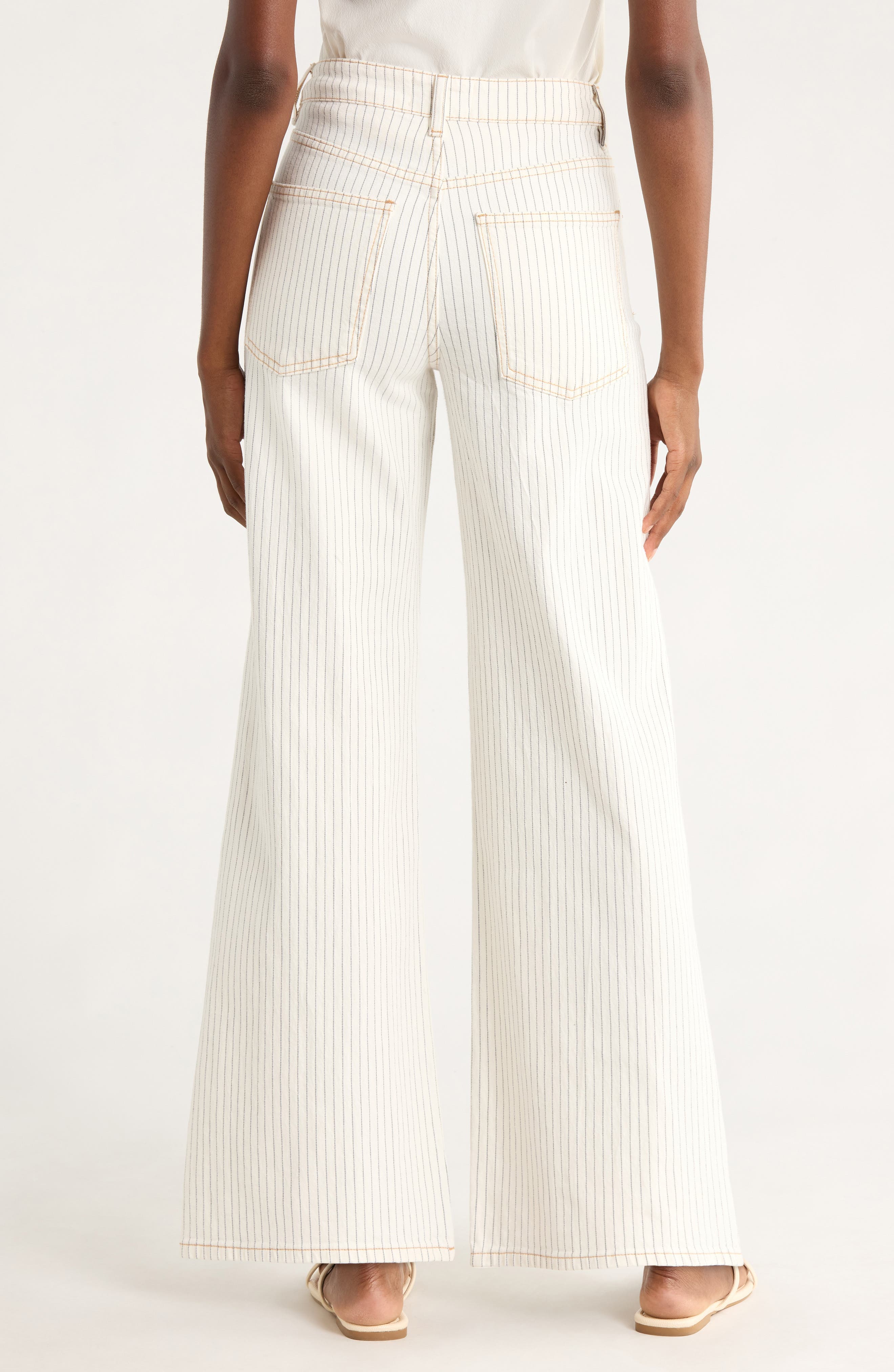 Charlie Pinstripe Wide Leg Jeans - image 2