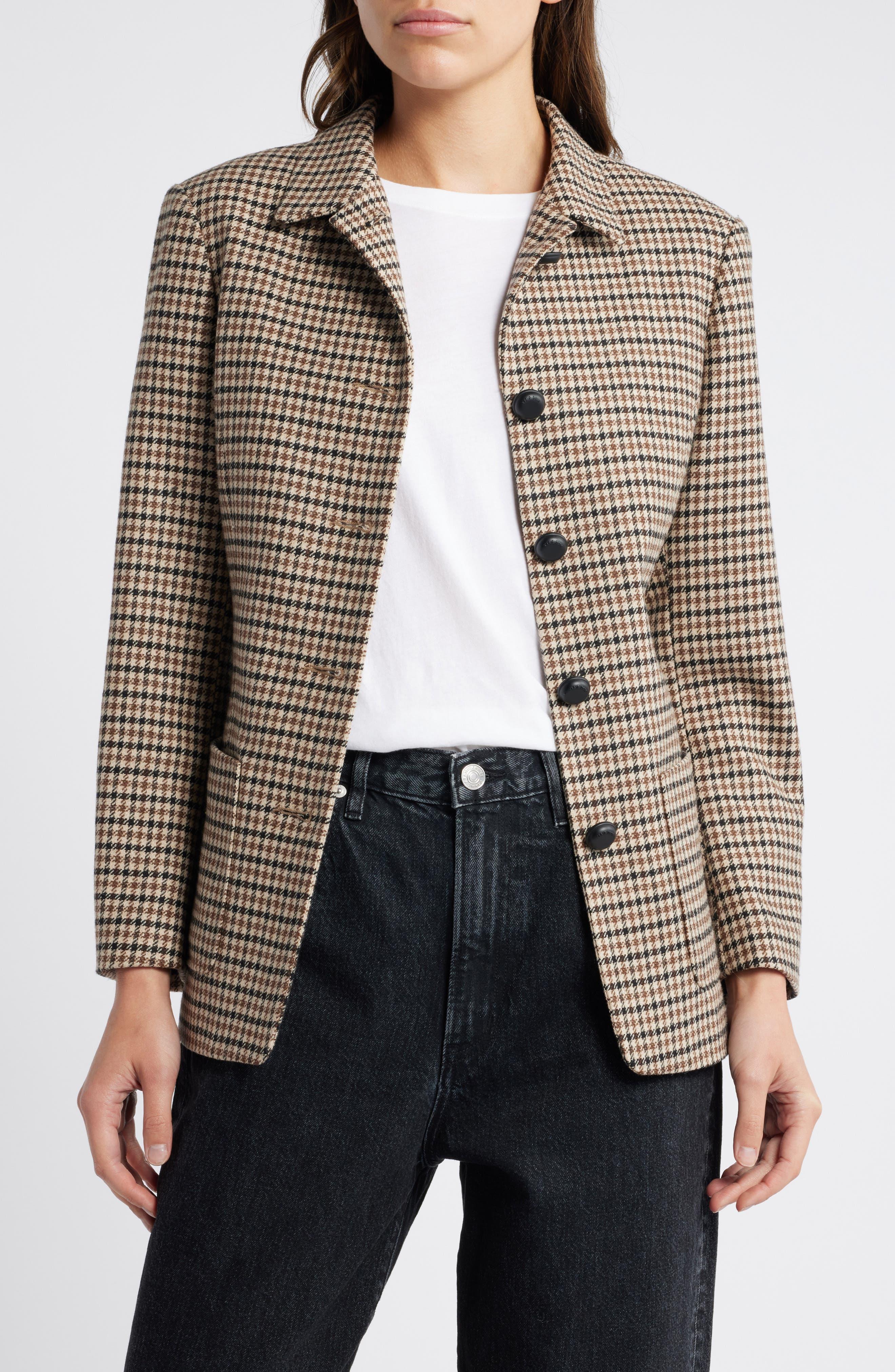 Drew Houndstooth Blazer - image 1