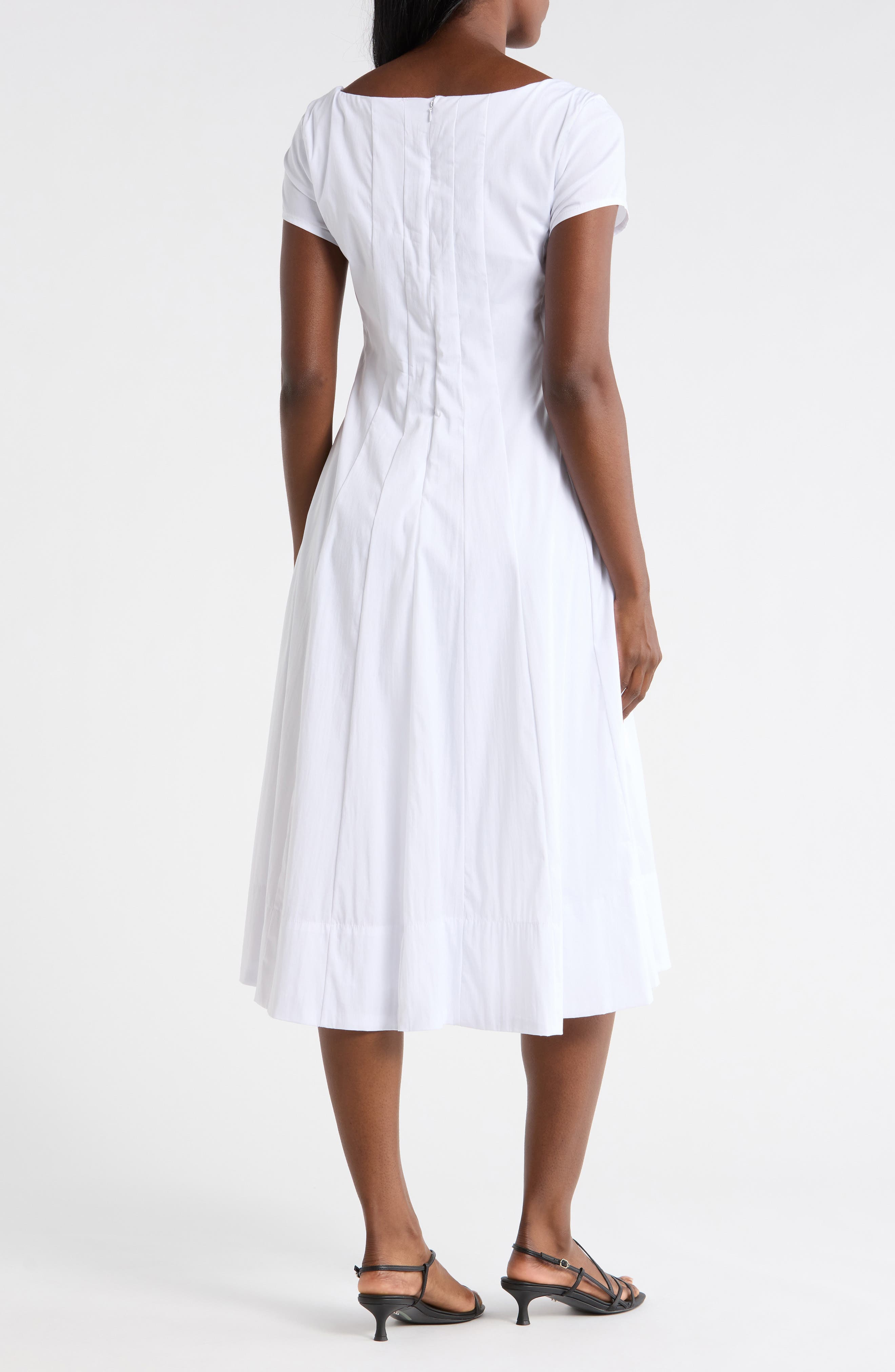 Poplin Cap Sleeve Dress - image 4
