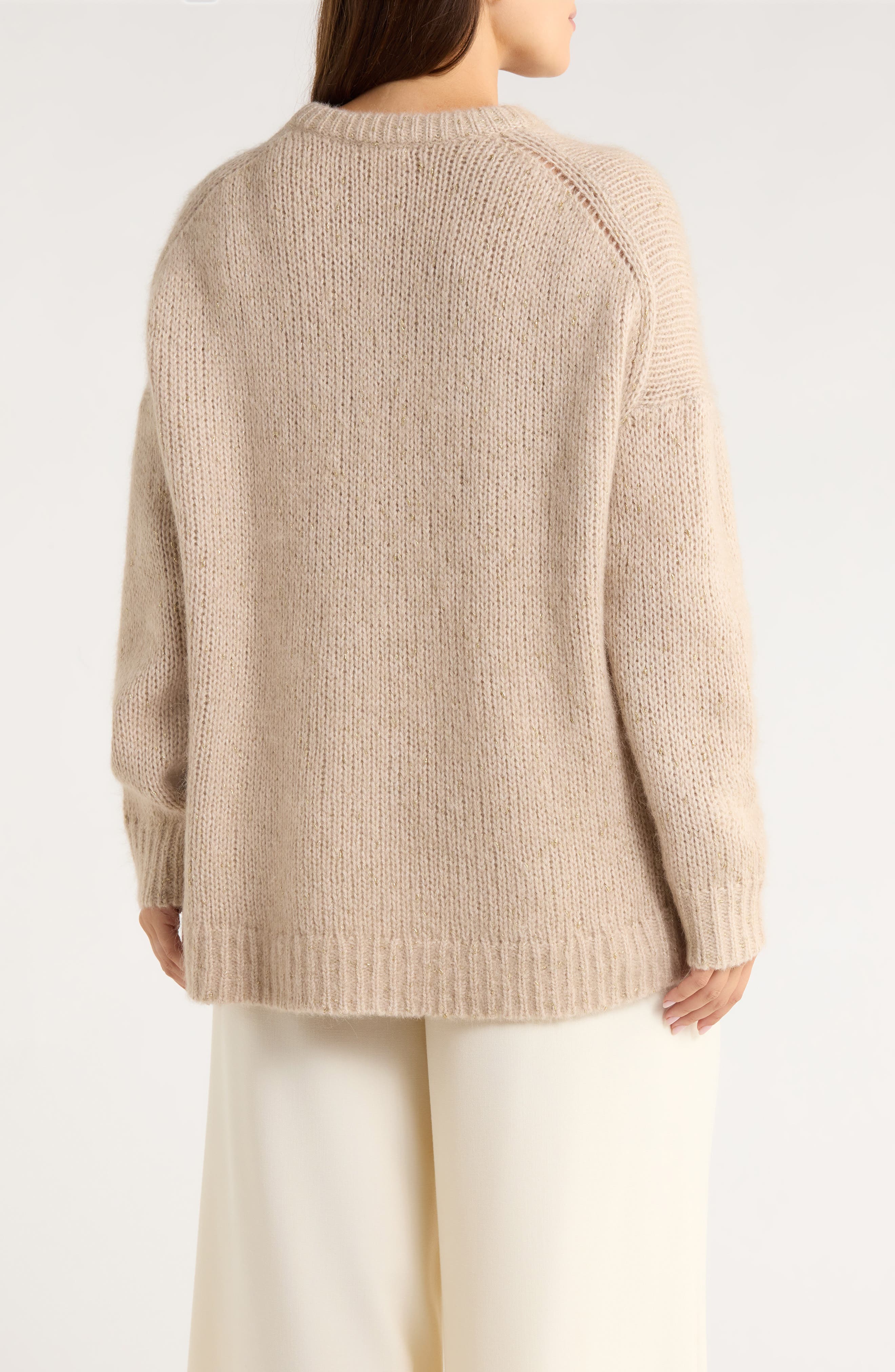 Metallic Crewneck Sweater - image 4