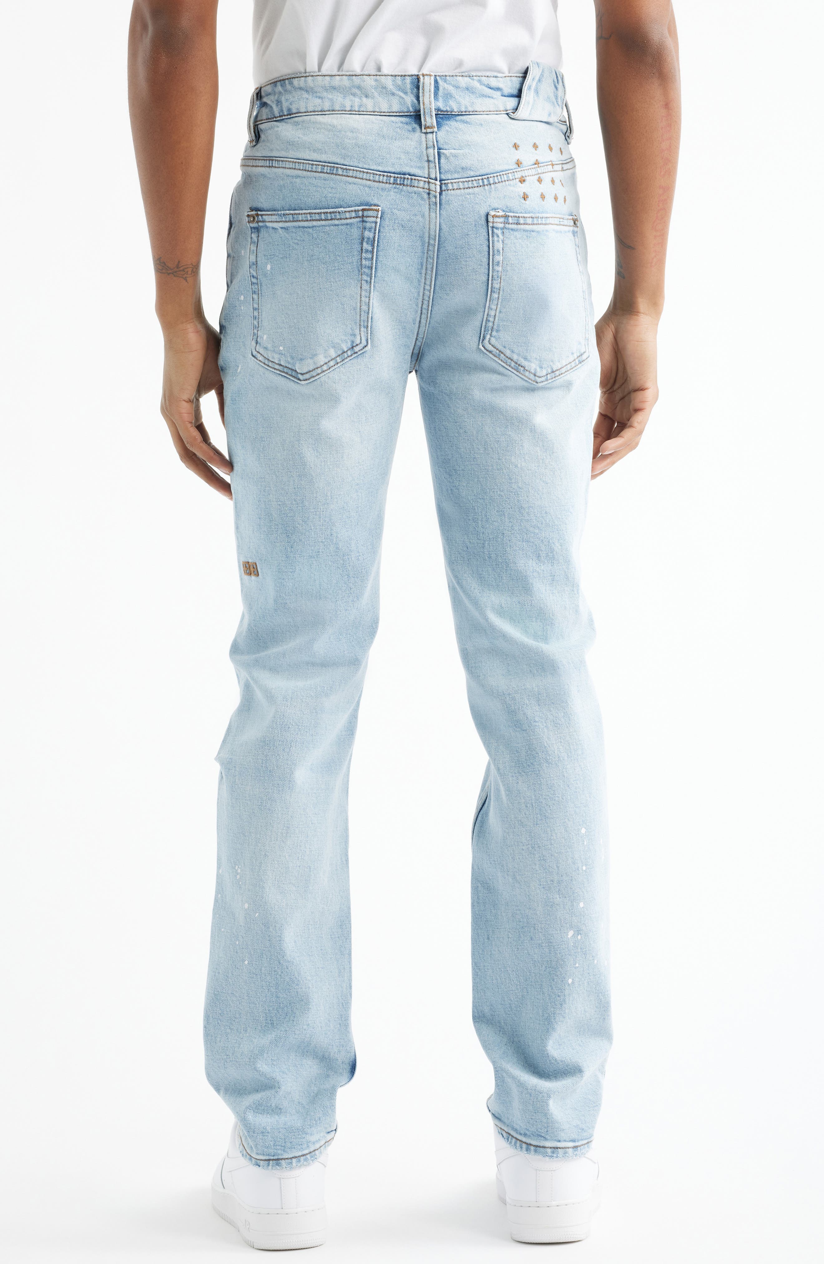 Chitch Duke Blue Ripped Slim Tapered Leg Jeans - image 2