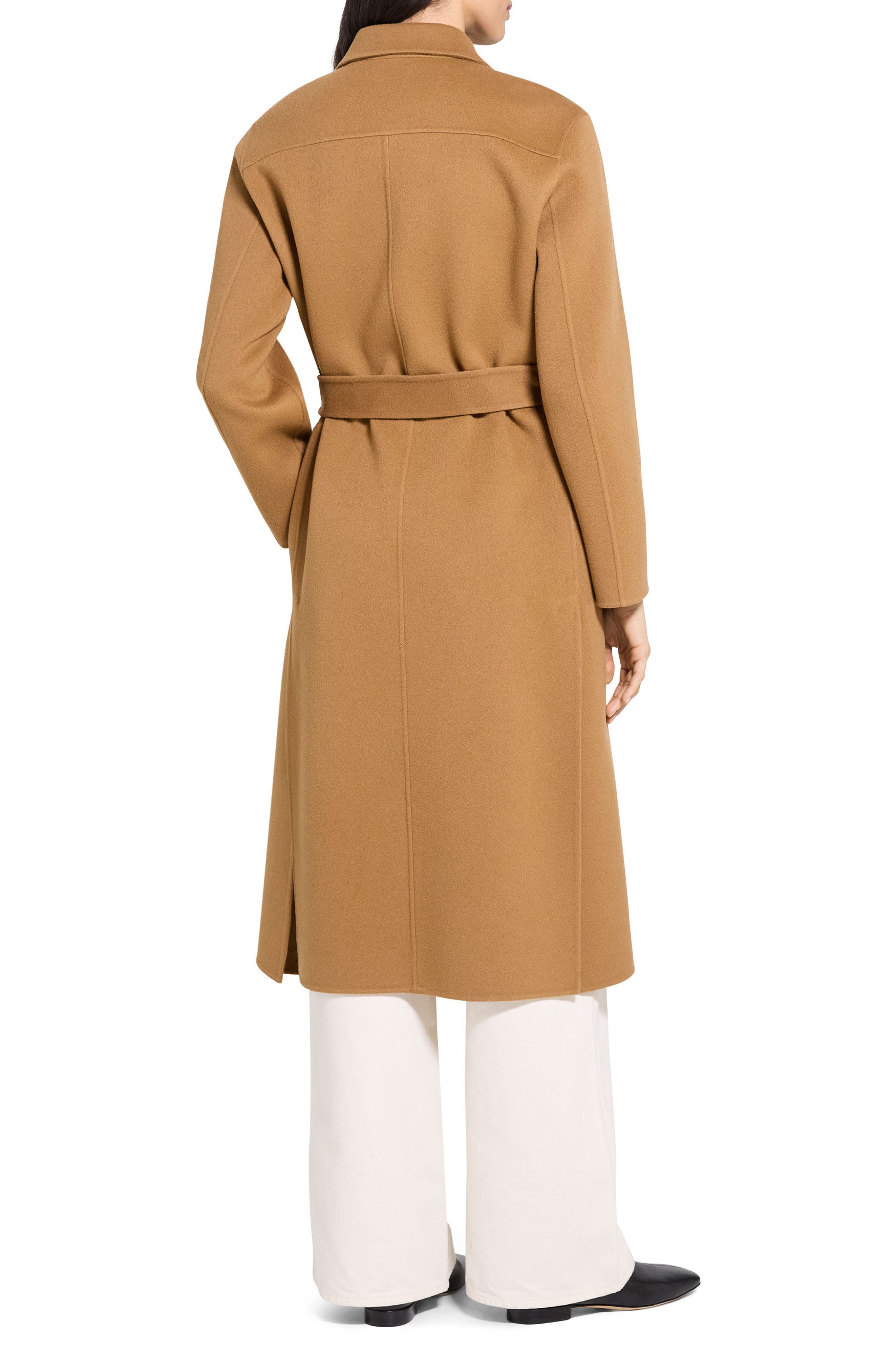 Tie Waist Wool & Cashmere Coat - image 2