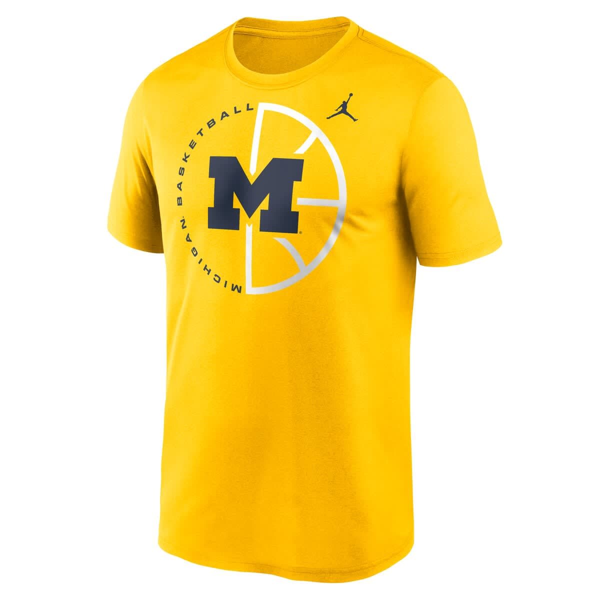 Men's Jordan Brand Maize Michigan Wolverines Legend Basketball Icon Performance T-Shirt - image 2