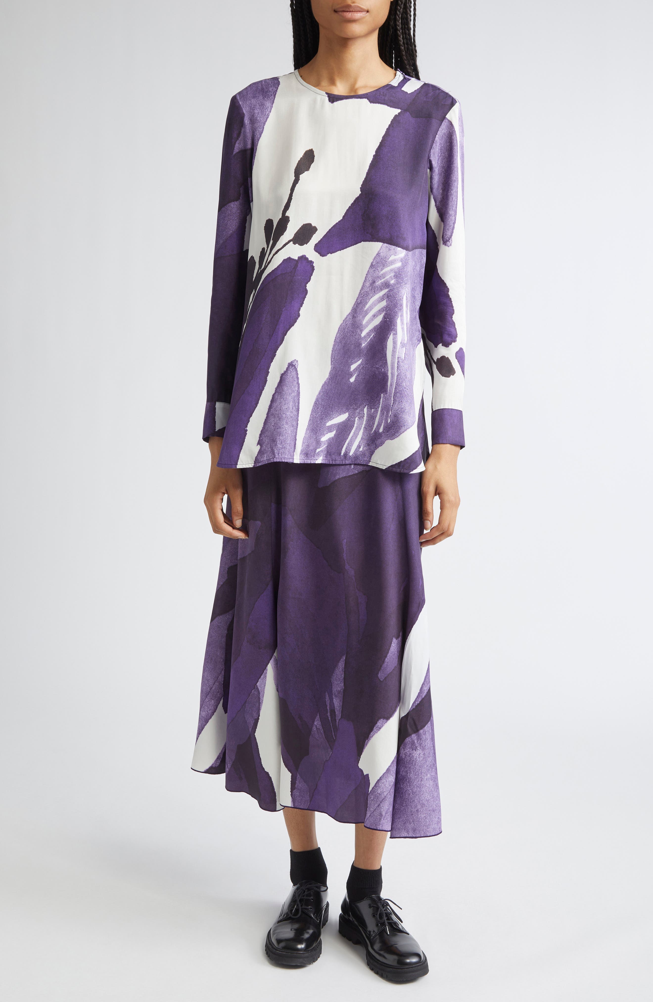 Muovaus Print Maxi Skirt - image 2